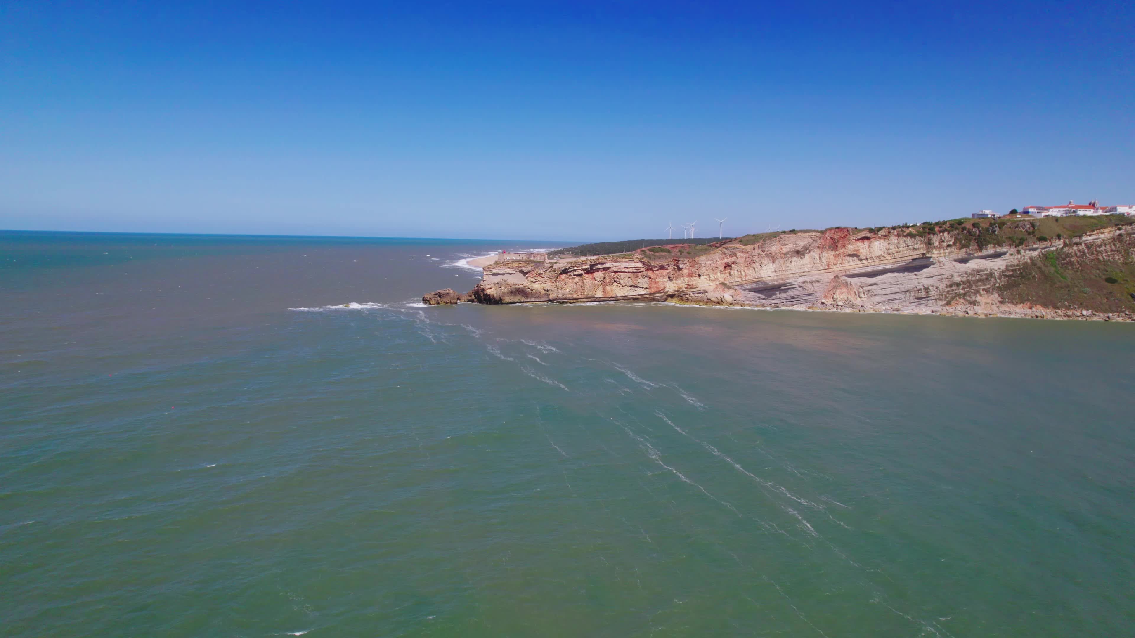 Drone View of Nazaré, The Iconic Surfing Hotspot