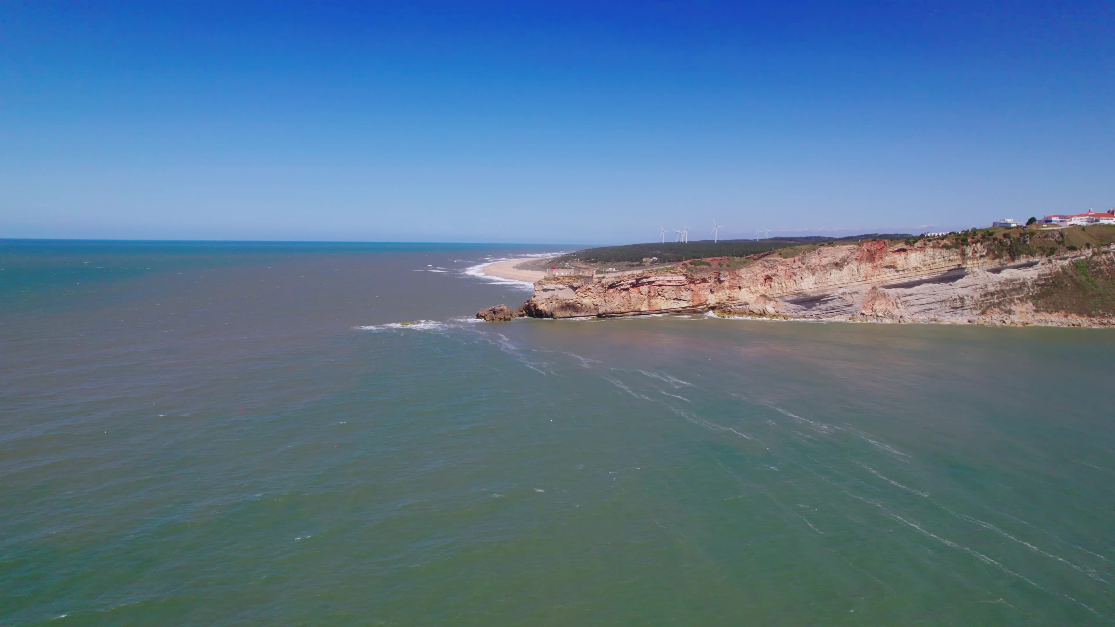 Drone View of Nazaré, The Iconic Surfing Hotspot