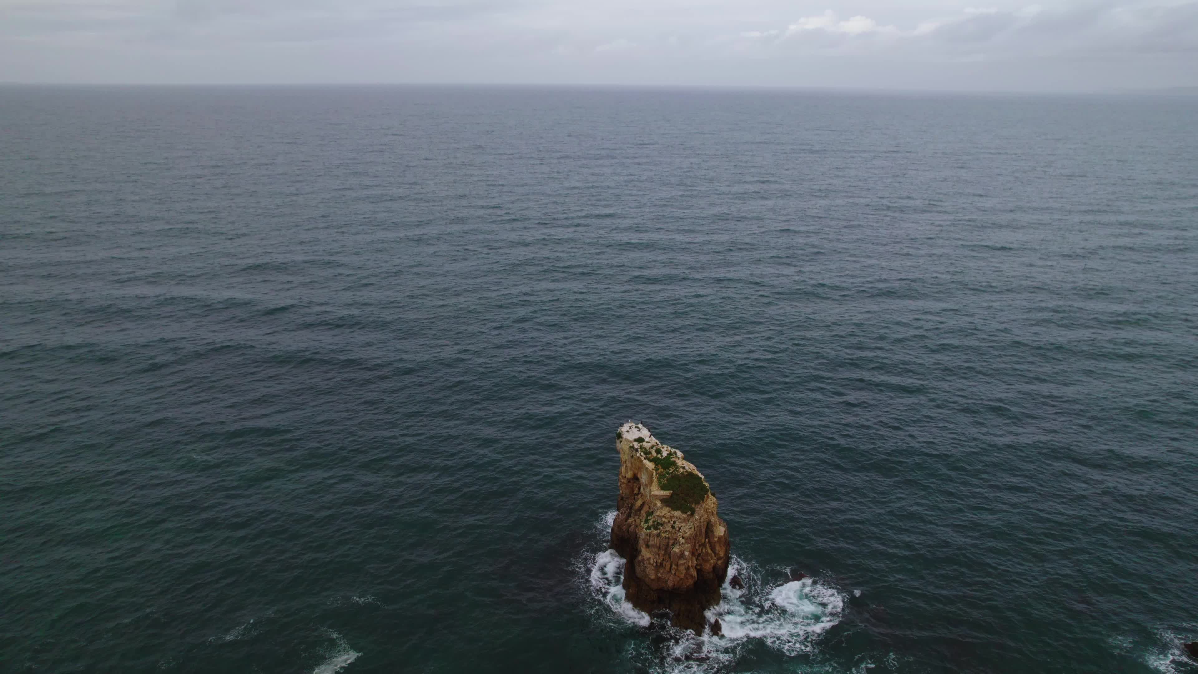 Drone View of Papôa, Peniche, Portugal