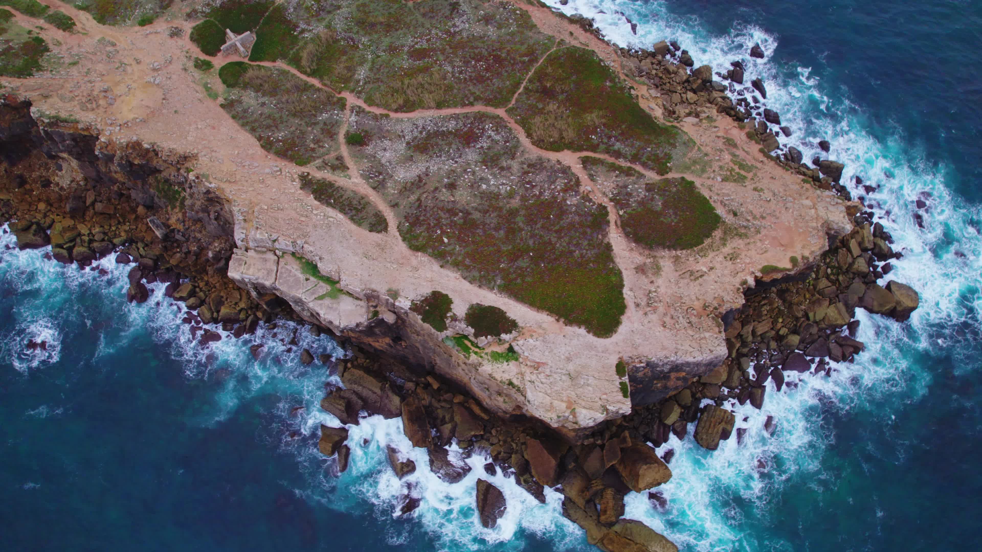 Drone View of Papôa, Peniche, Portugal