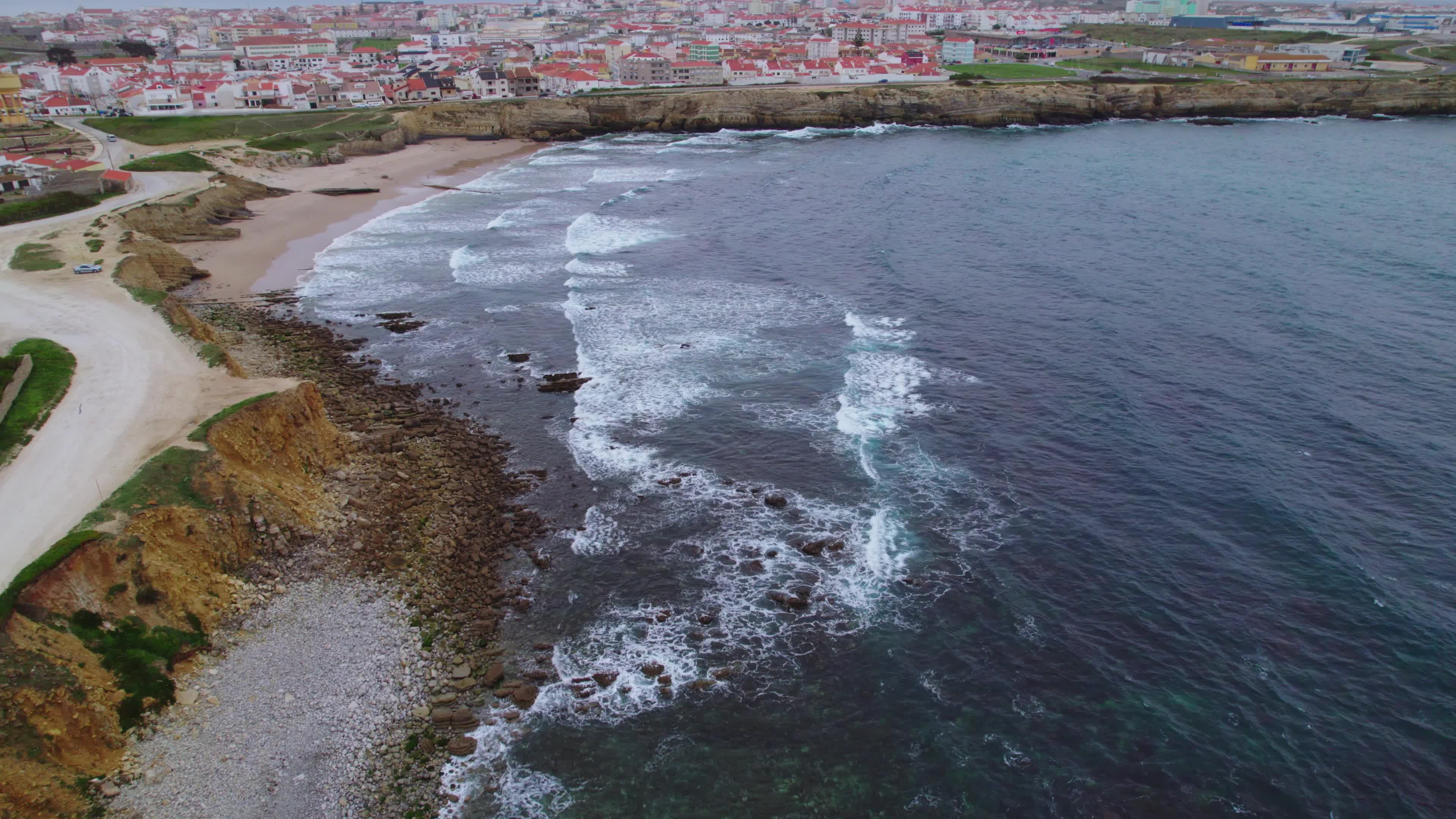 Drone View of Papôa, Peniche, Portugal