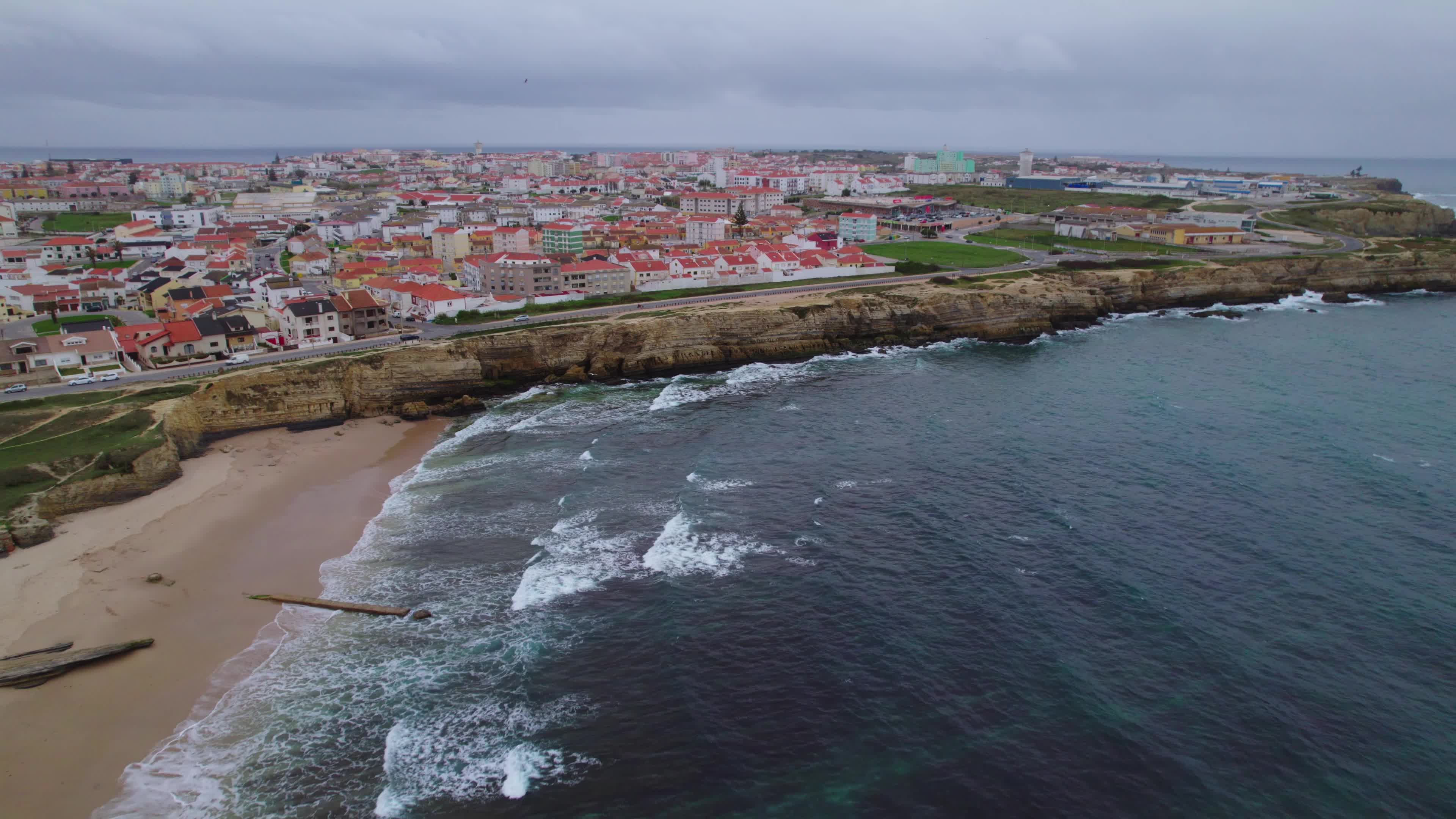 Drone View of Papôa, Peniche, Portugal