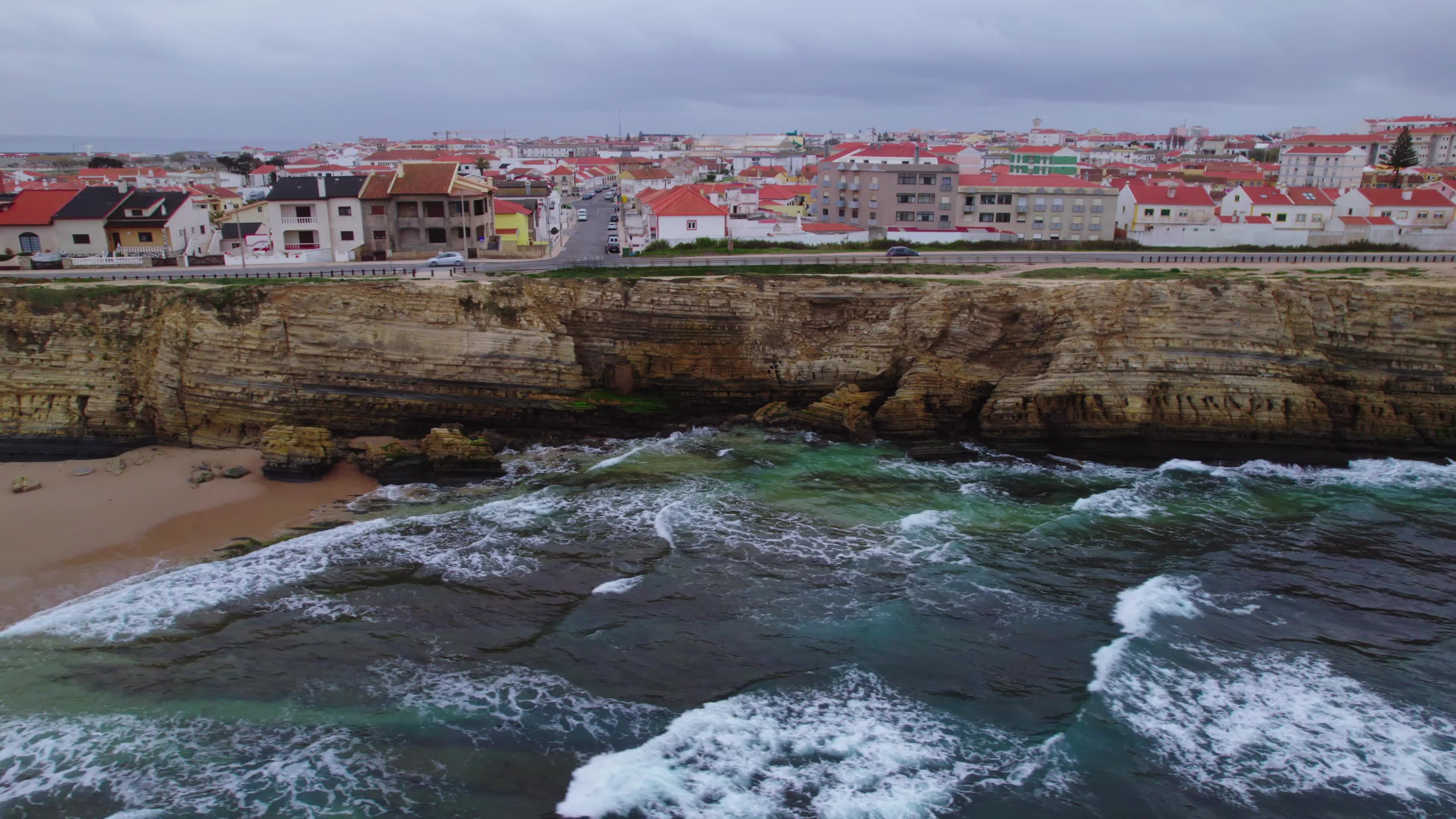 Drone View of Papôa, Peniche, Portugal
