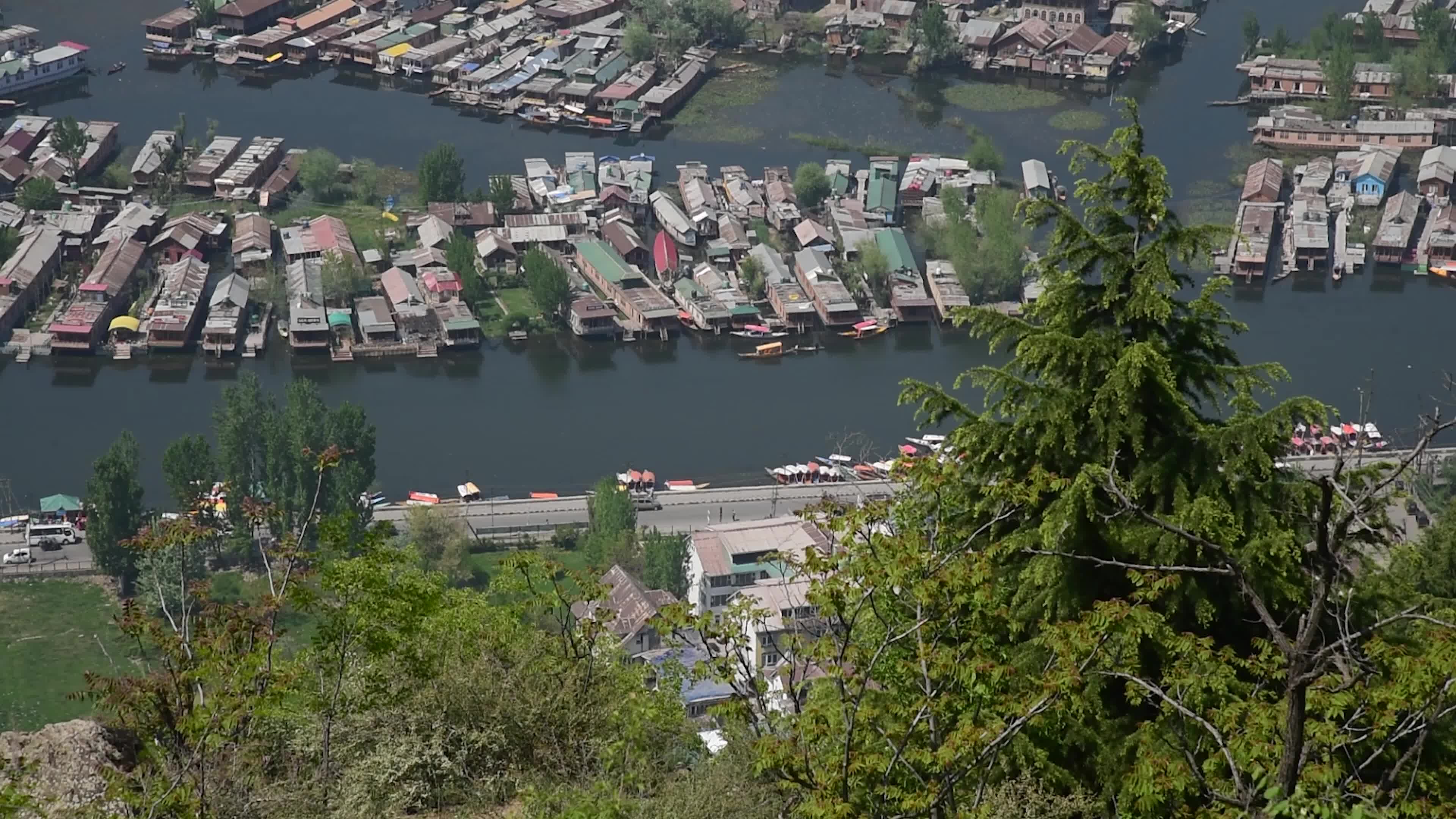 Sunny day in Srinagar, Indian administered Kashmir.