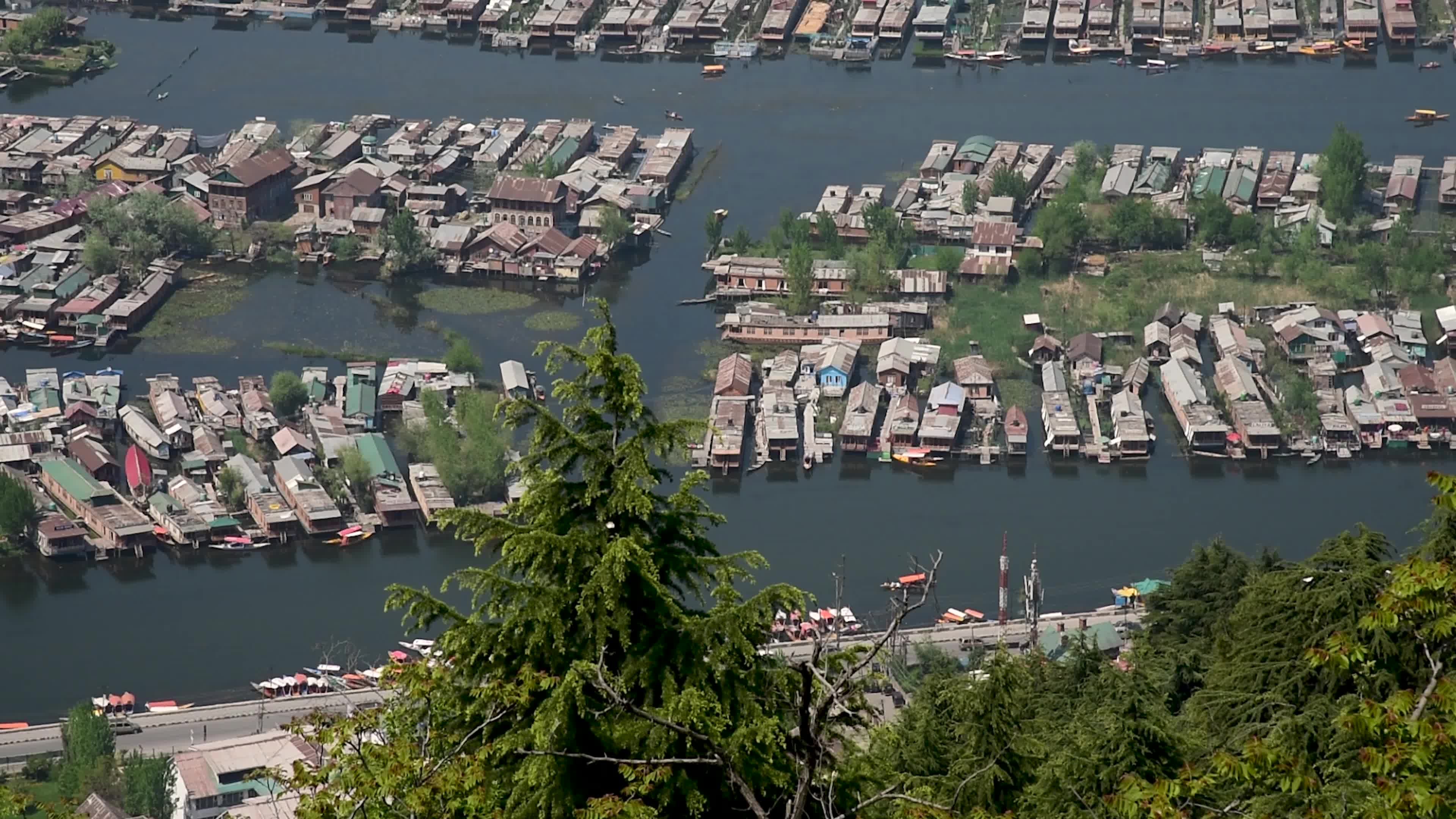 Sunny day in Srinagar, Indian administered Kashmir.