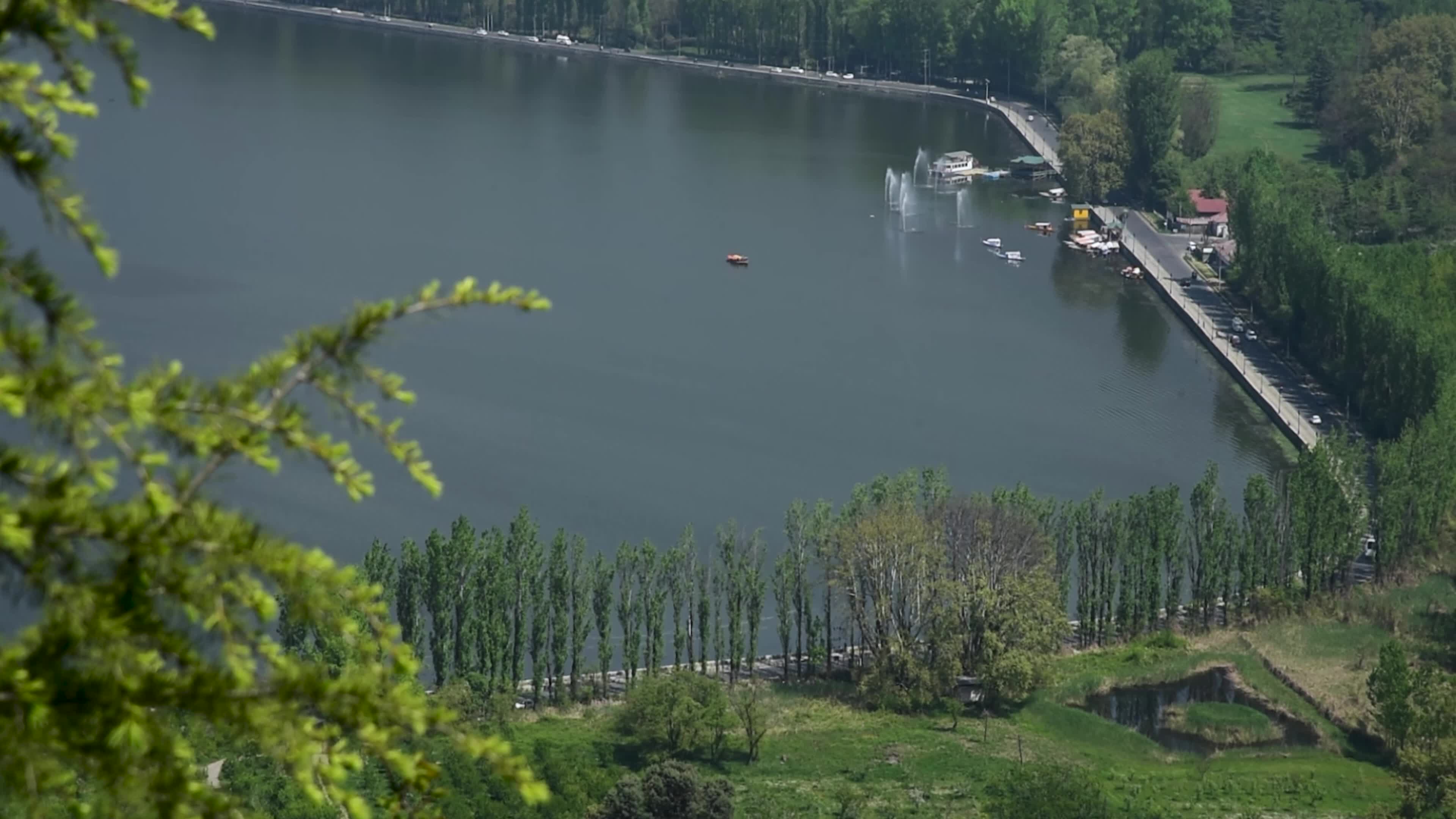 Sunny day in Srinagar, Indian administered Kashmir.