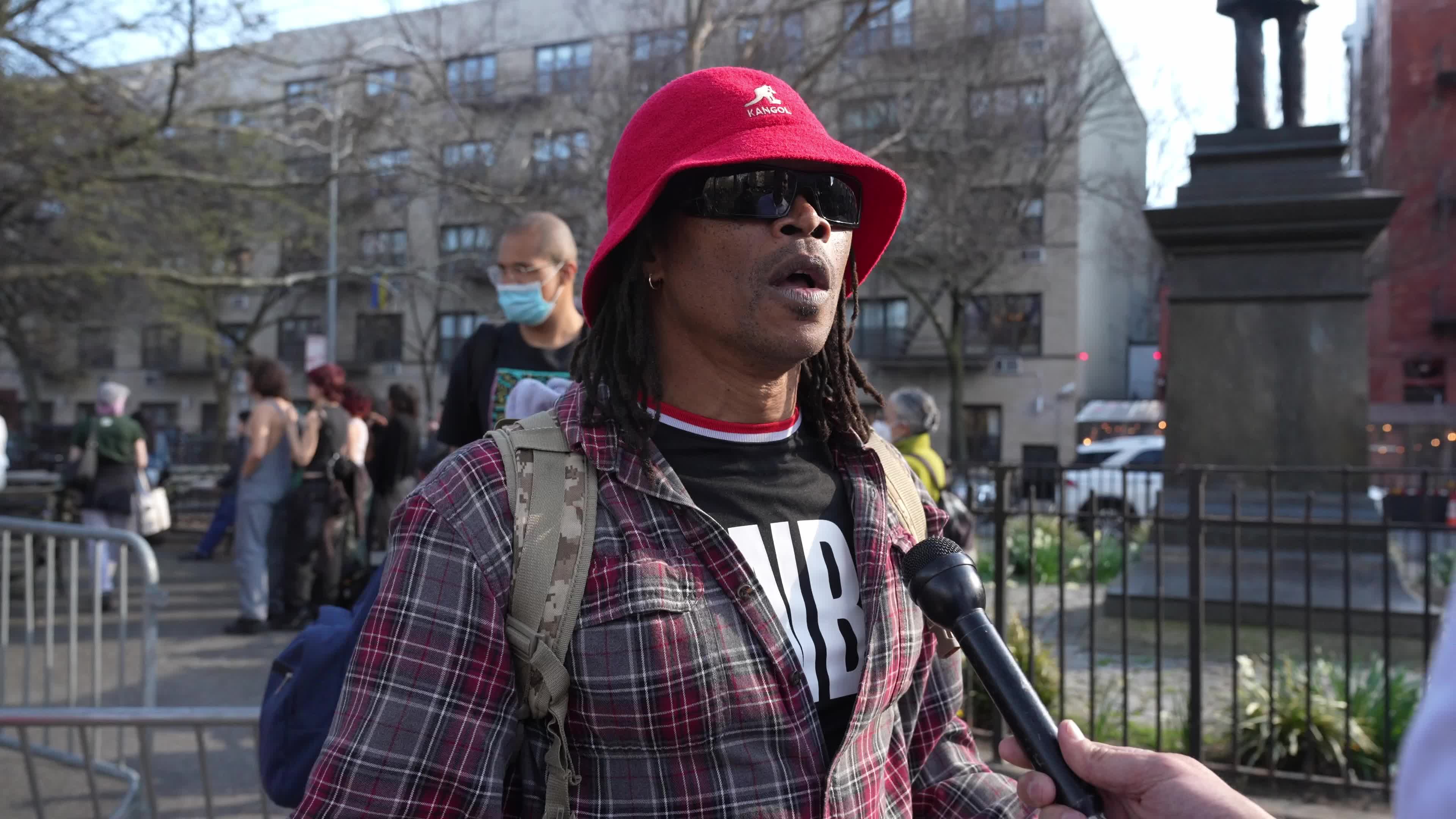 Protesters condemn "violent sweeps" of NYC homeless encampments
