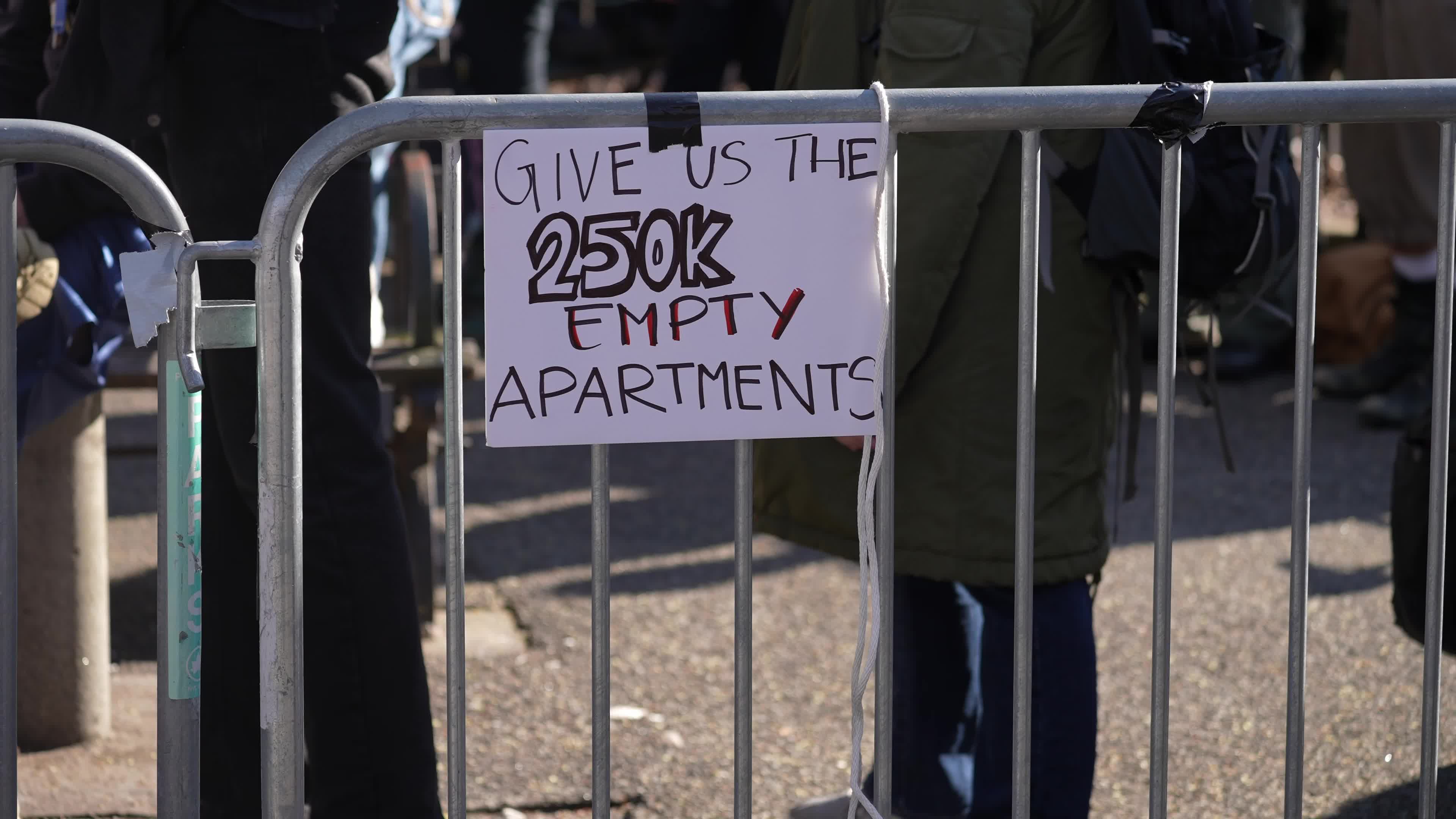 Protesters condemn "violent sweeps" of NYC homeless encampments