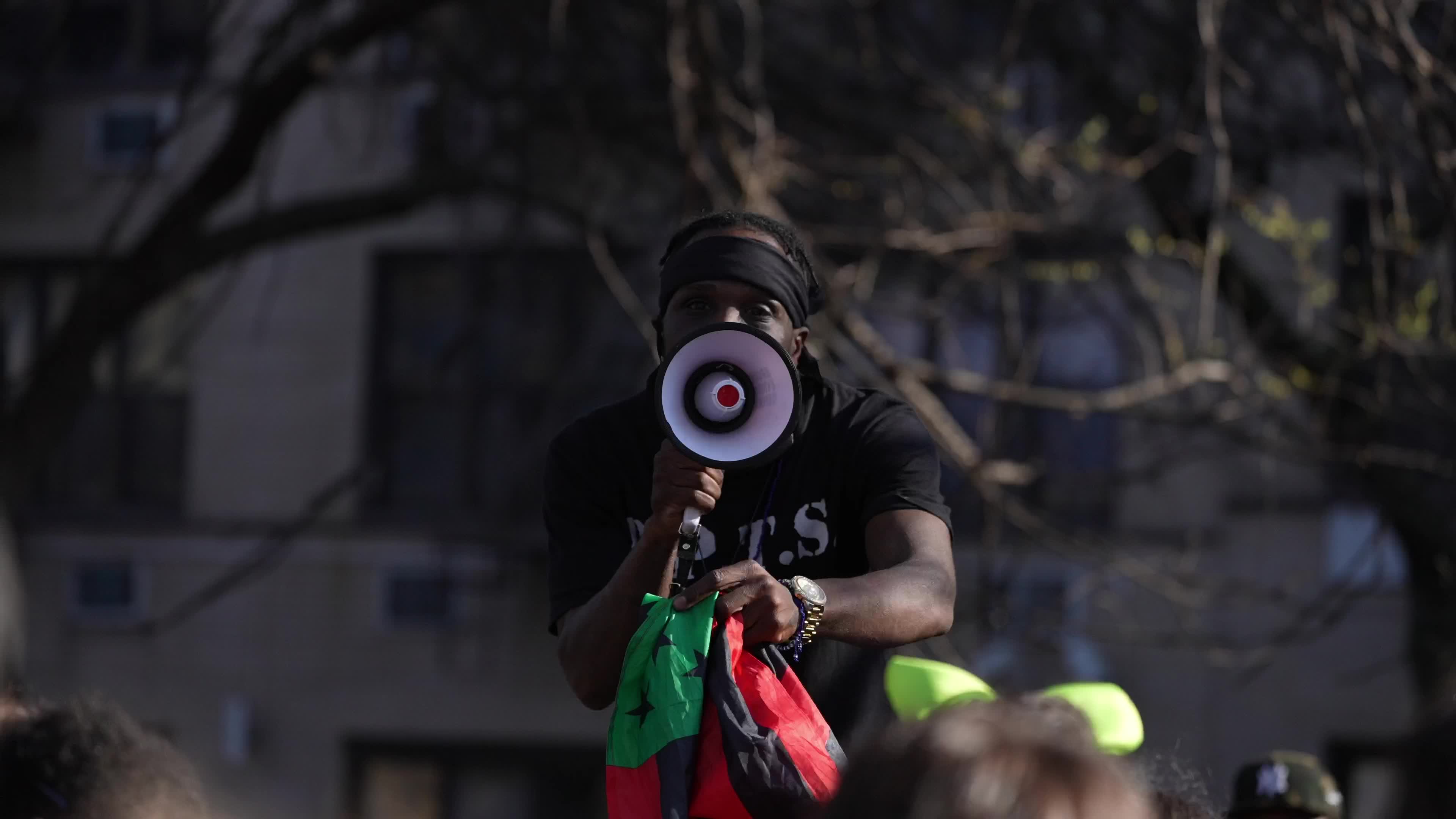 Protesters condemn "violent sweeps" of NYC homeless encampments