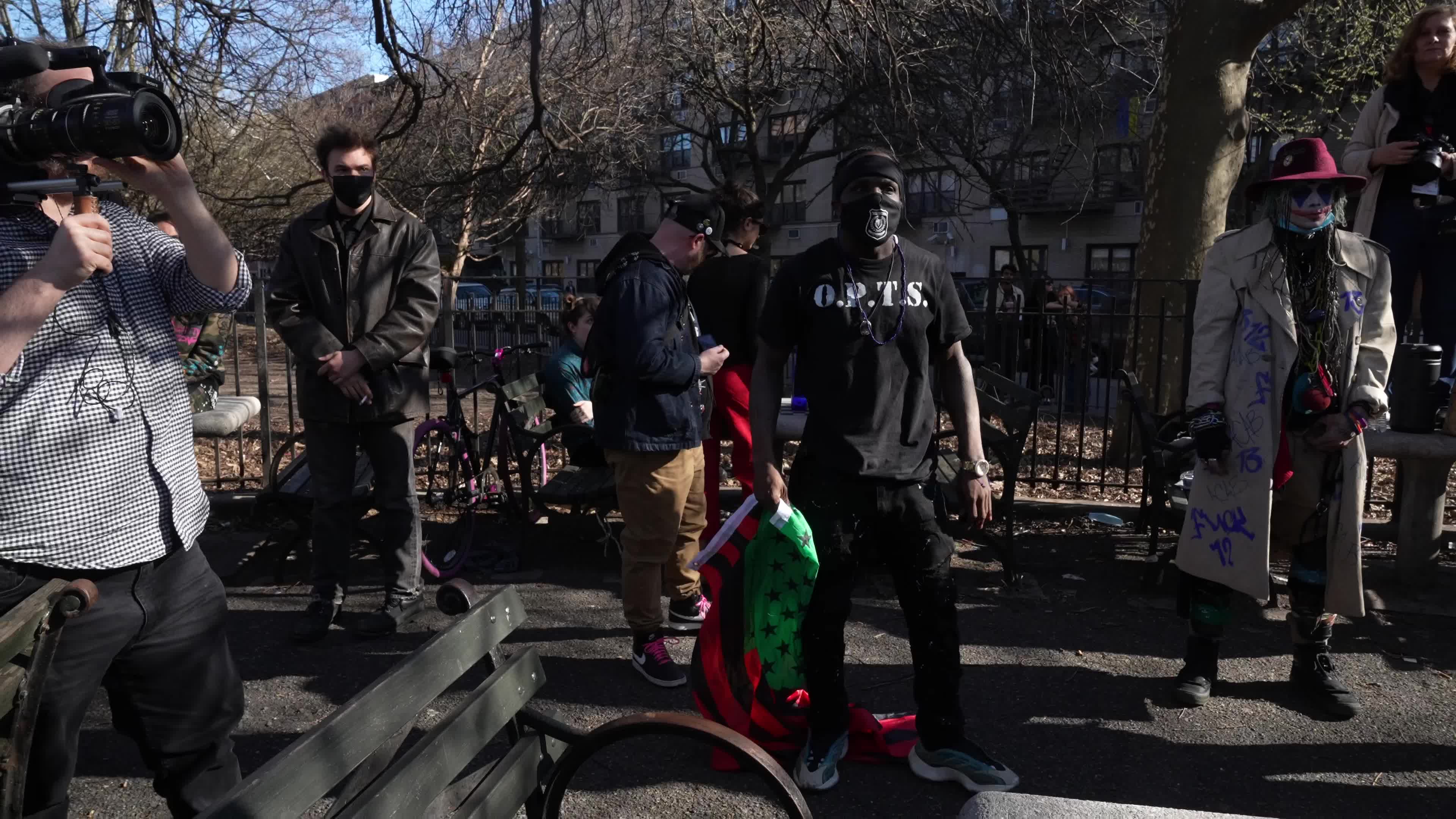 Protesters condemn "violent sweeps" of NYC homeless encampments