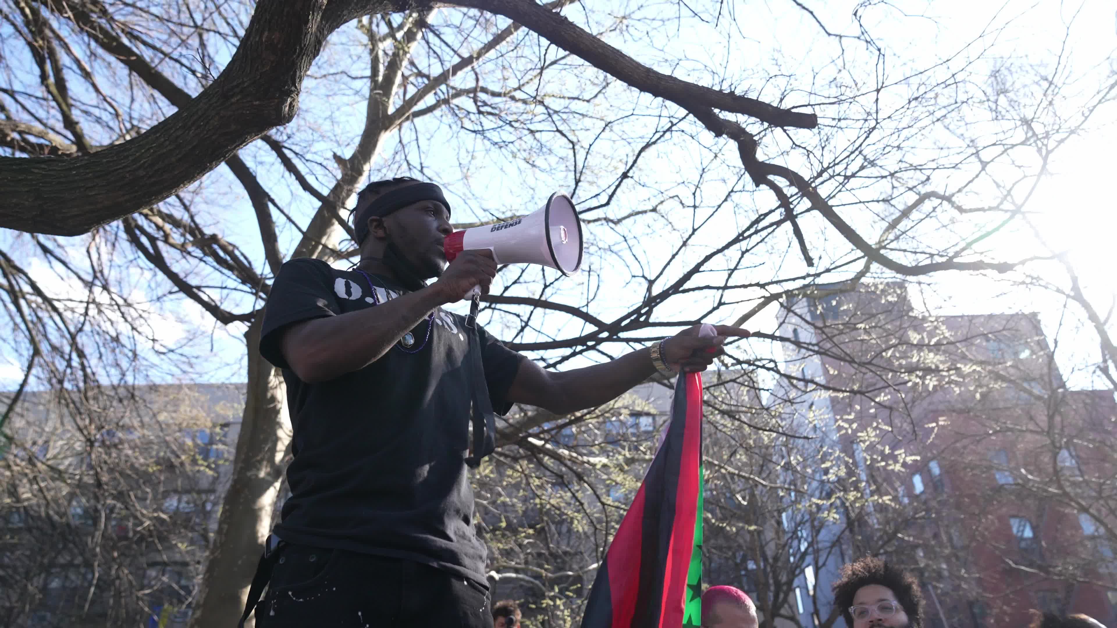 Protesters condemn "violent sweeps" of NYC homeless encampments