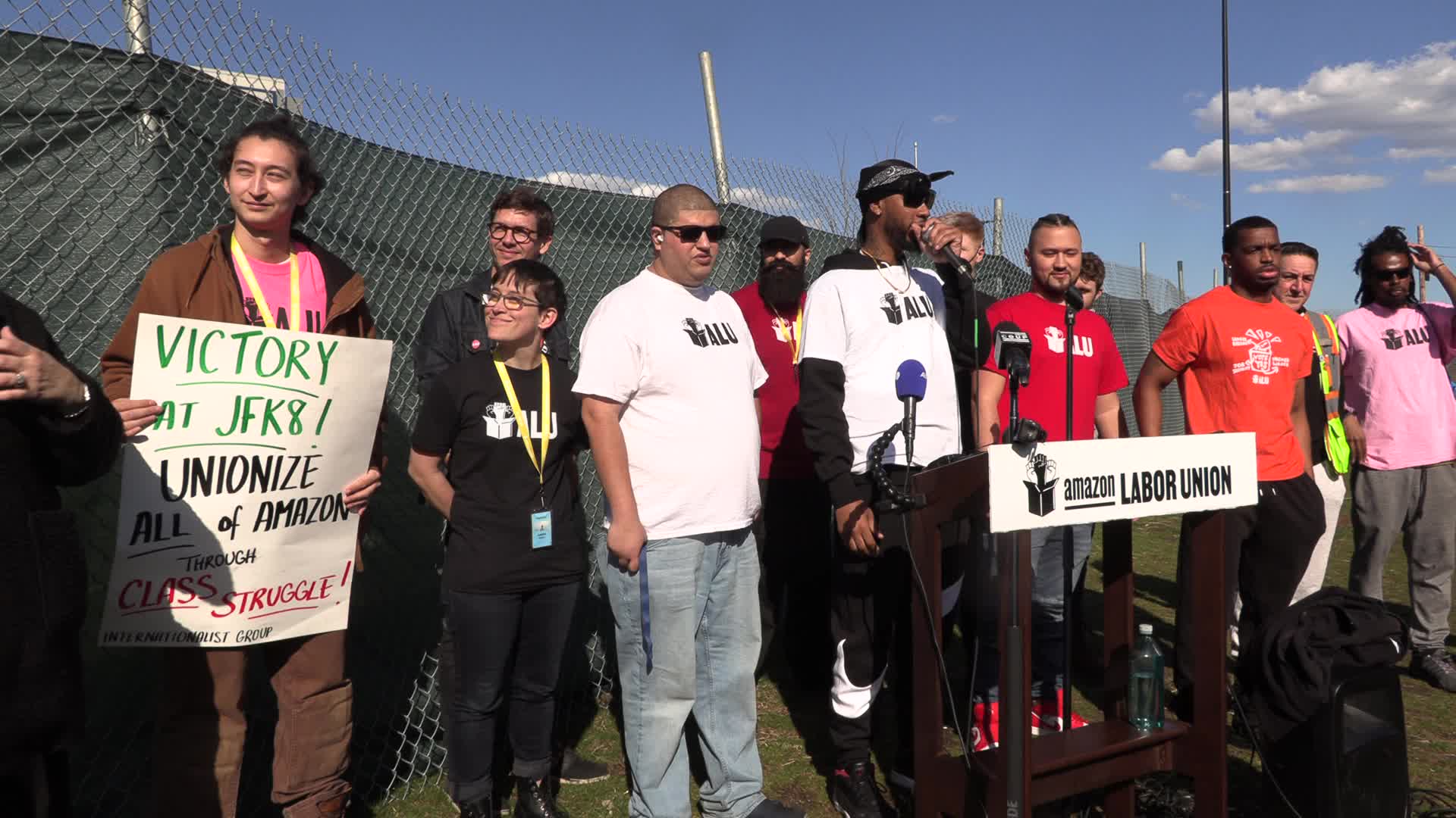 NYC: Amazon Labor Union Celebrates Victory