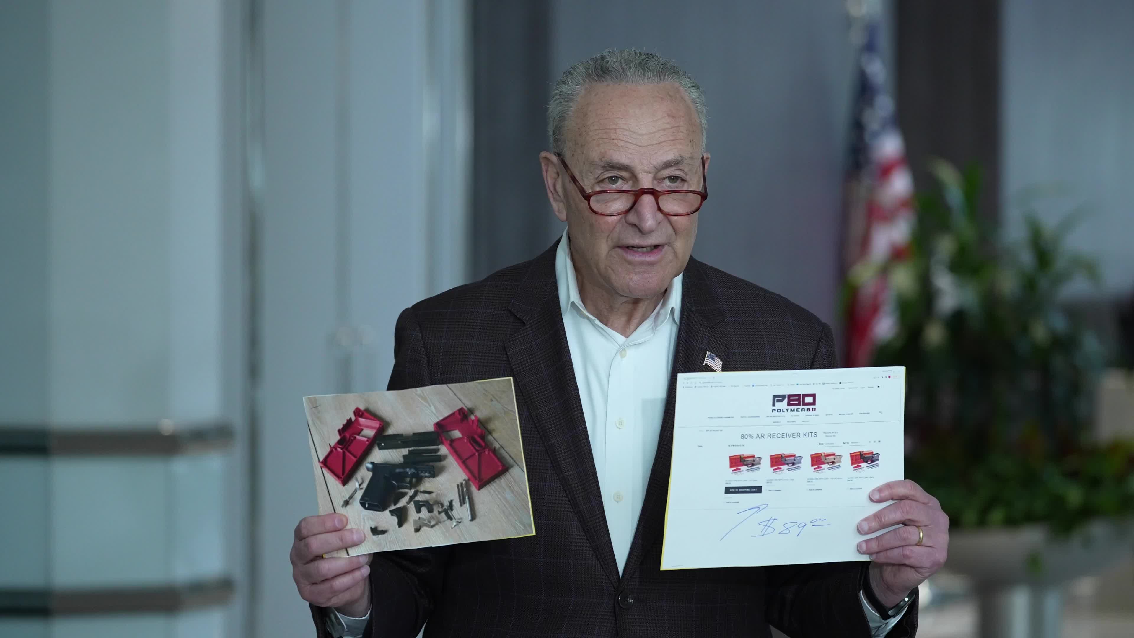 Sen. Chuch Schumer Press Conference on Ghost Guns 