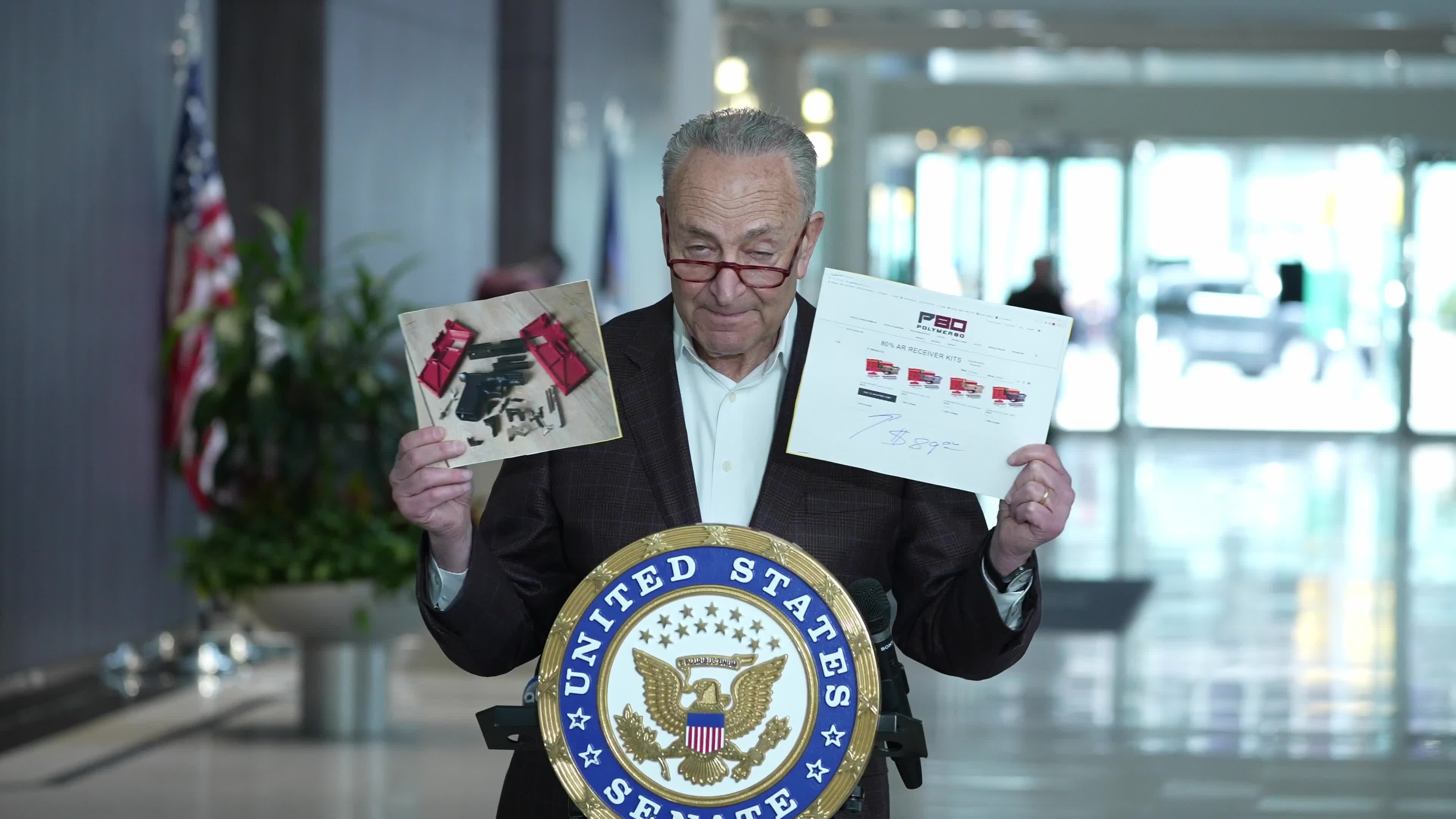 Sen. Chuch Schumer Press Conference on Ghost Guns 
