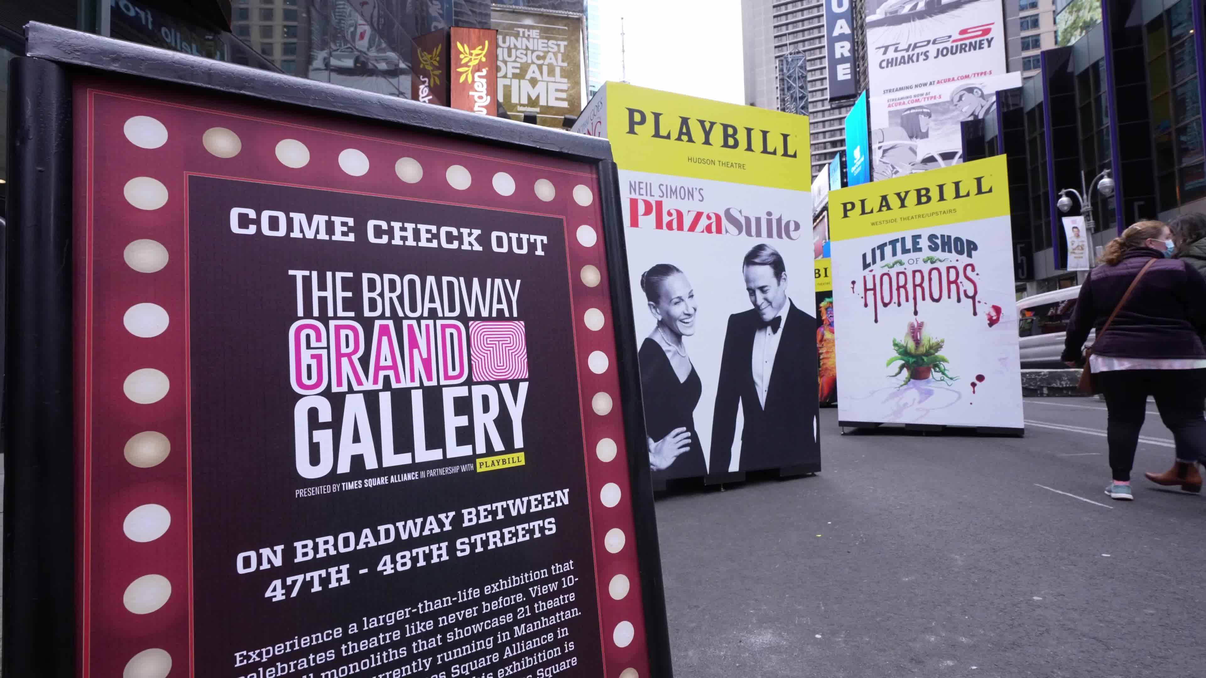 Times Square Alliance Playbill Grand Gallery