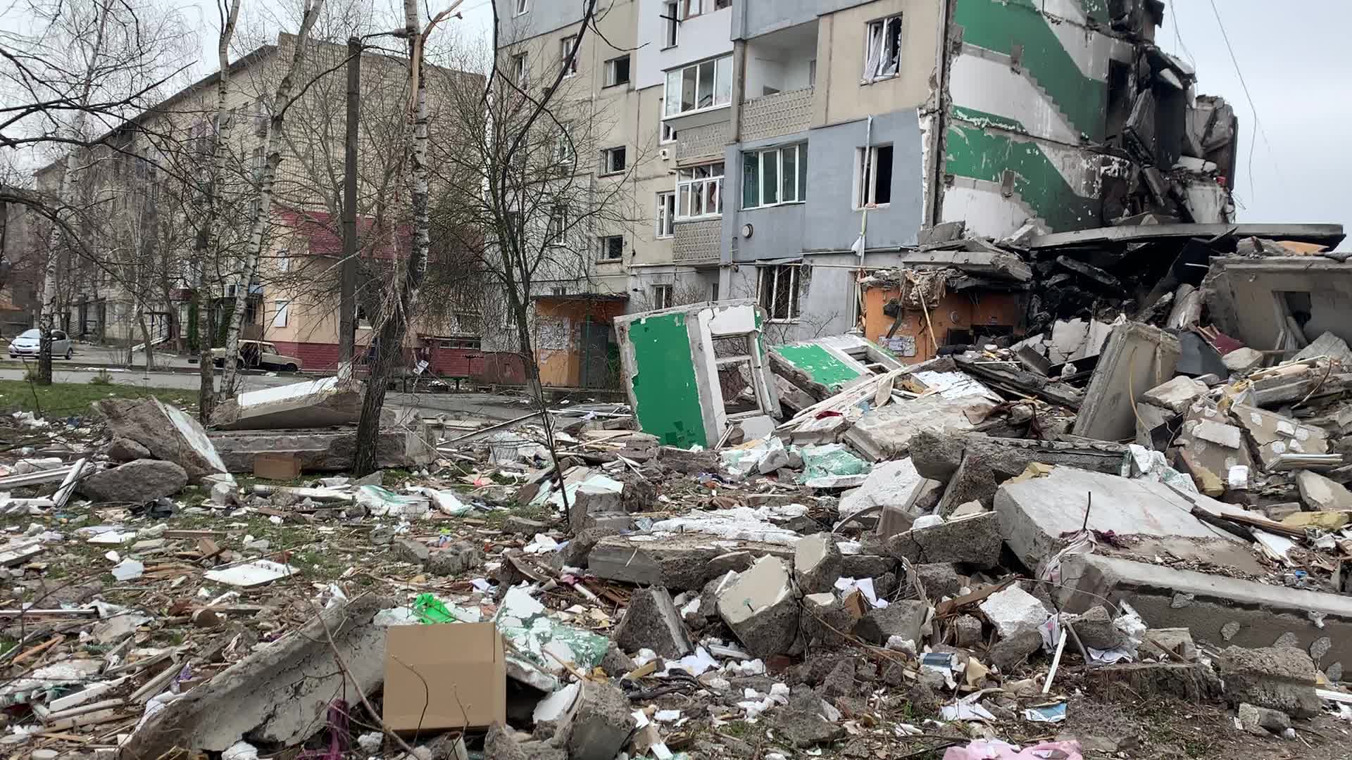 View of Borodyanka, Ukraine After Russian Invasion