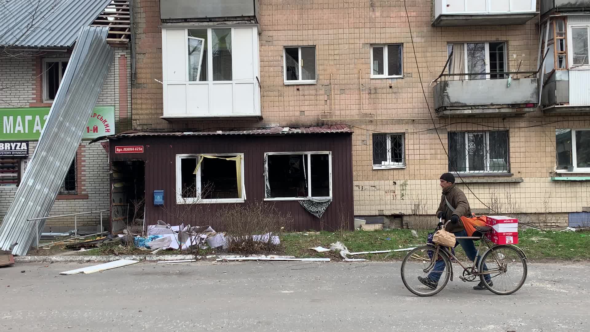 View of Borodyanka, Ukraine After Russian Invasion