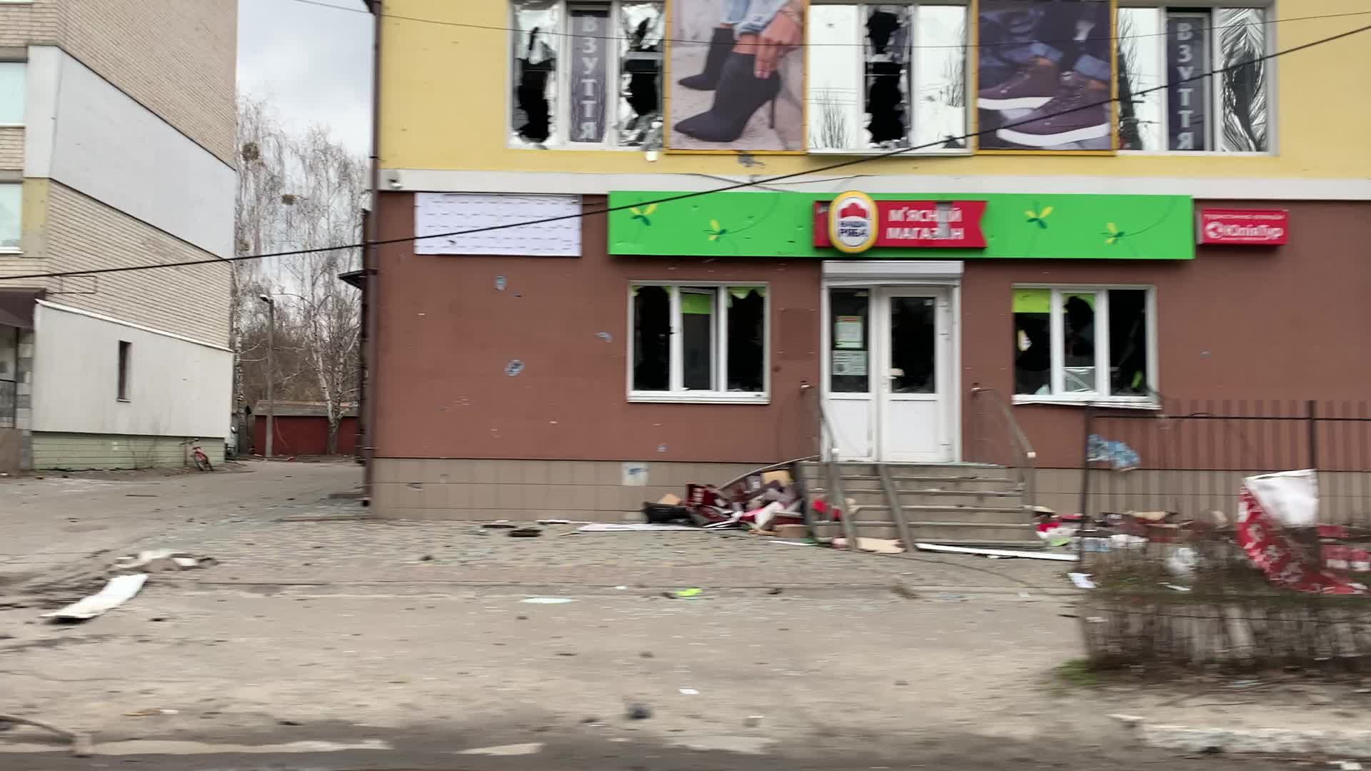 View of Borodyanka, Ukraine After Russian Invasion