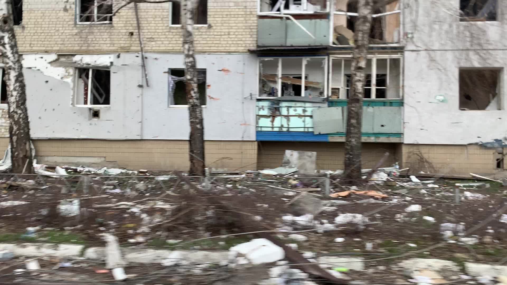 View of Borodyanka, Ukraine After Russian Invasion