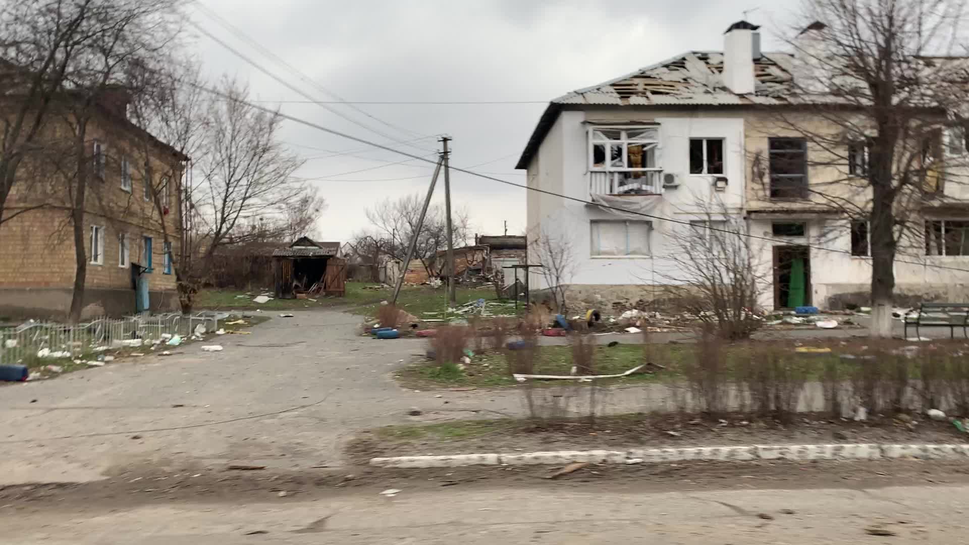 View of Borodyanka, Ukraine After Russian Invasion