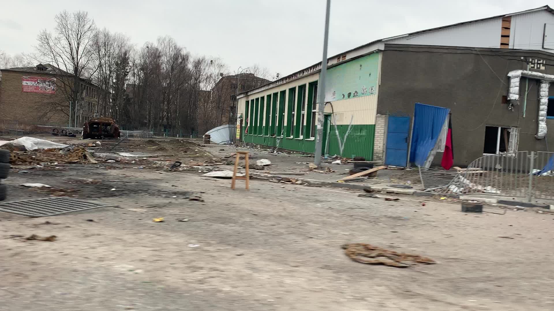 View of Borodyanka, Ukraine After Russian Invasion