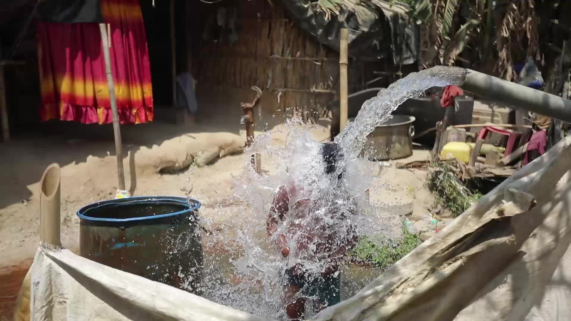 Heatwave spell in Delhi, India.