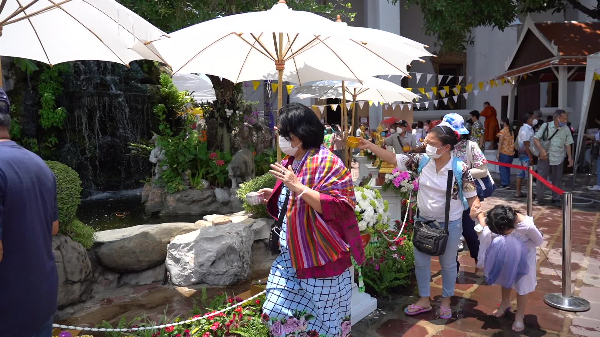 Songkran Traditional New Year Celebration Amid COVID-19.
