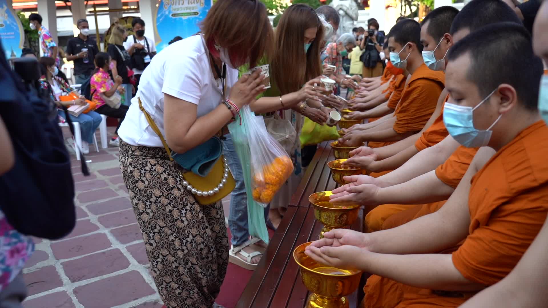 Songkran Traditional New Year Celebration Amid COVID-19.