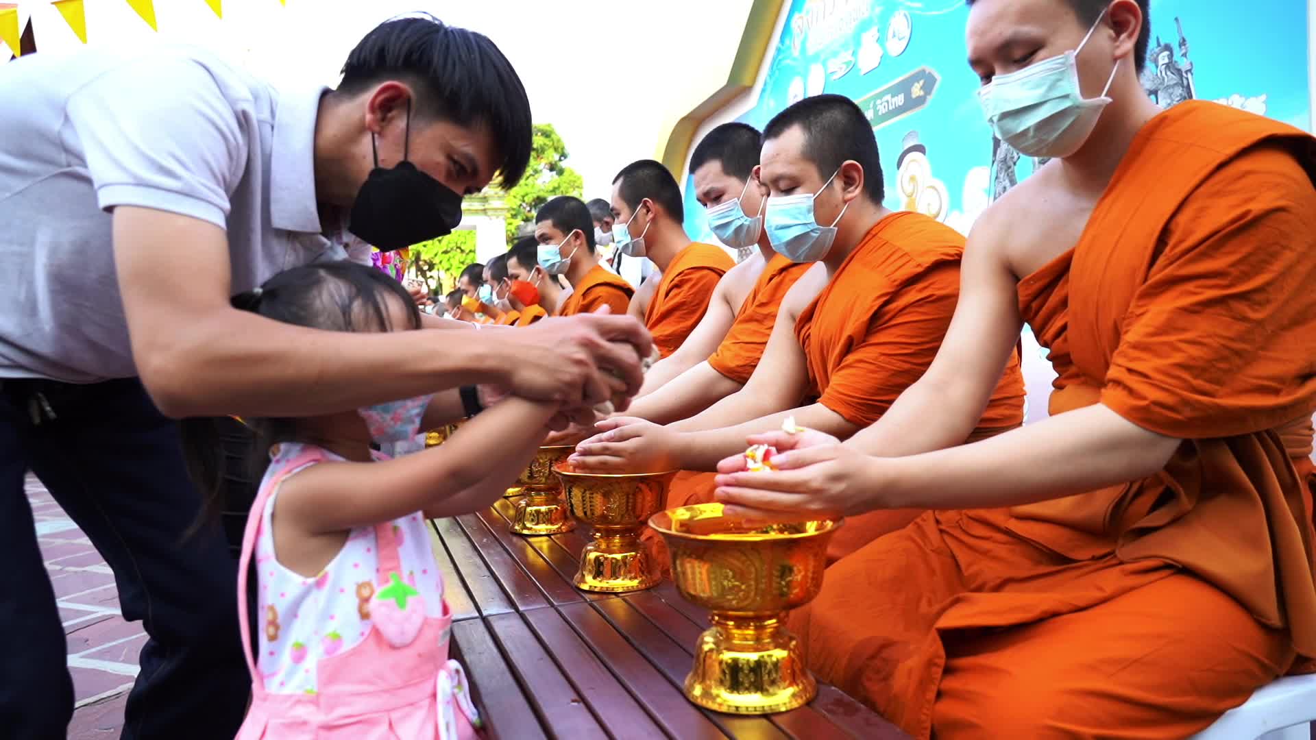 Songkran Traditional New Year Celebration Amid COVID-19.