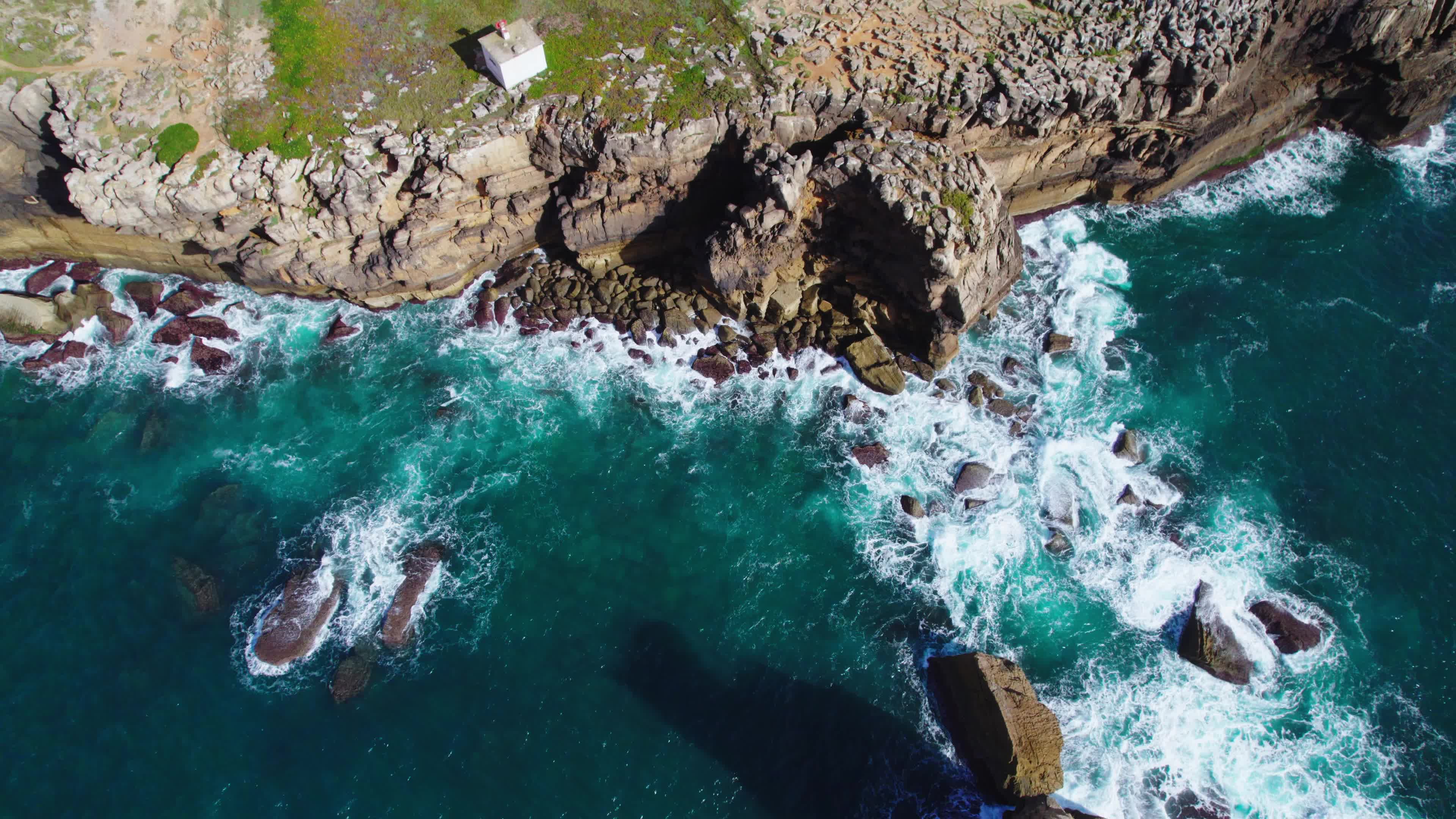 Drone View of Cabo Carvoeiro, Peniche, Portugal