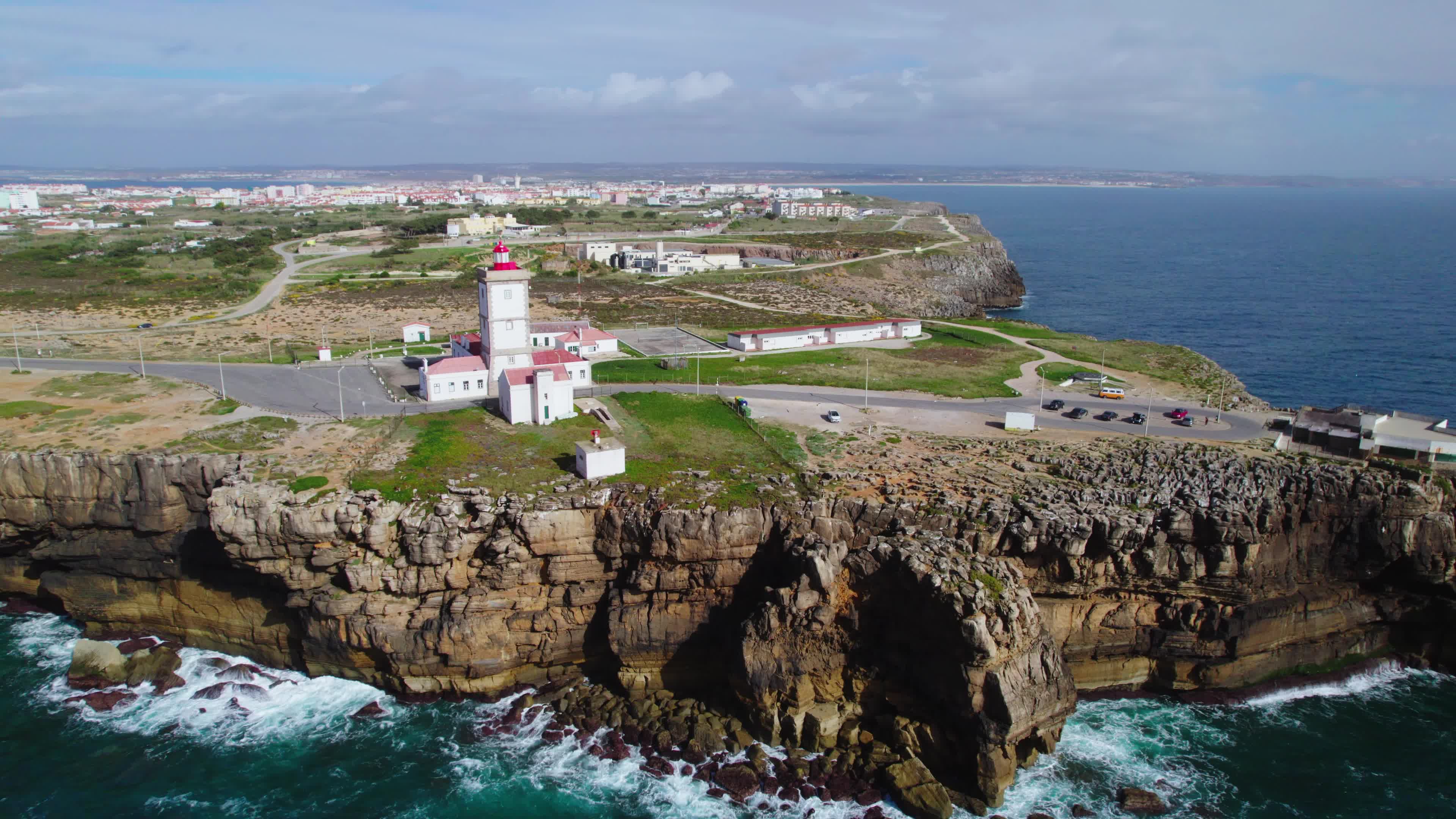 Drone View of Cabo Carvoeiro, Peniche, Portugal