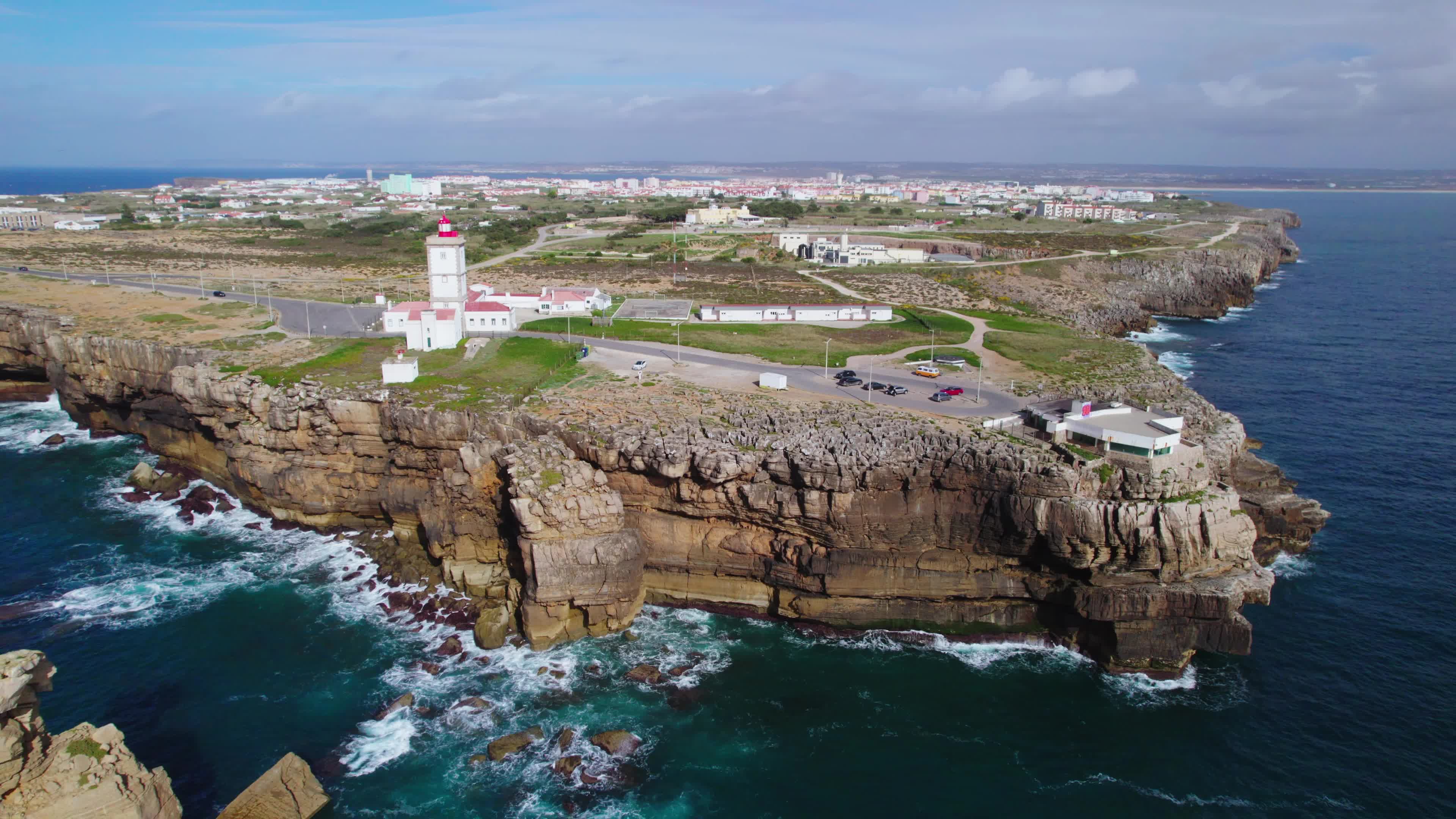 Drone View of Cabo Carvoeiro, Peniche, Portugal