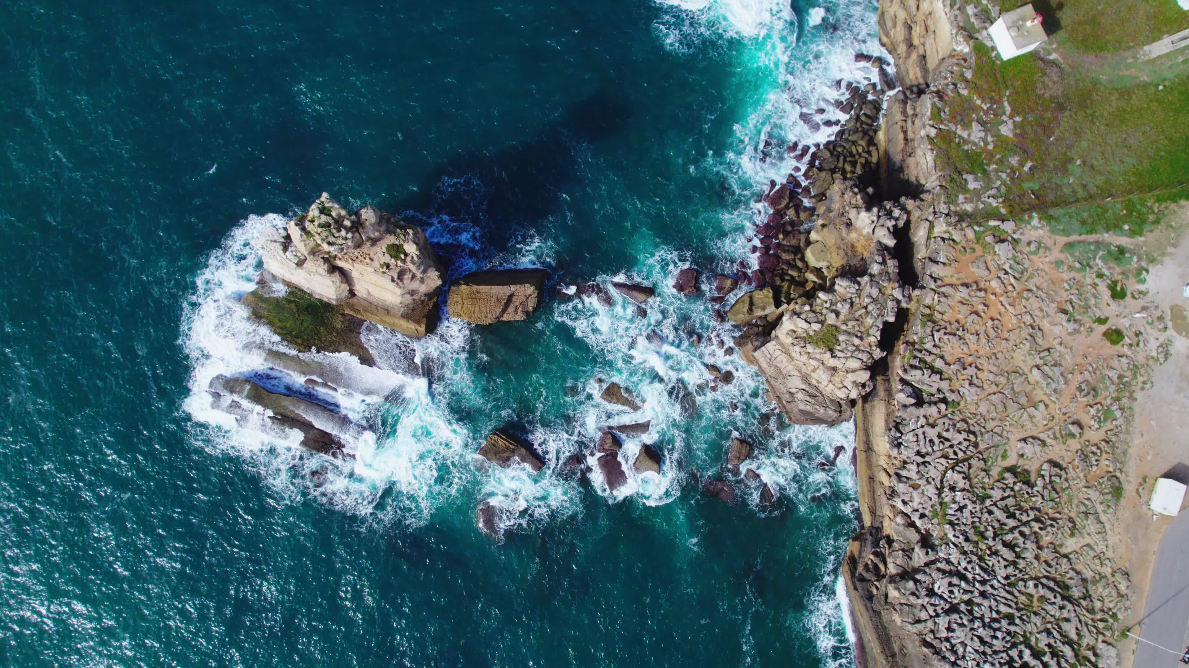 Drone View of Cabo Carvoeiro, Peniche, Portugal