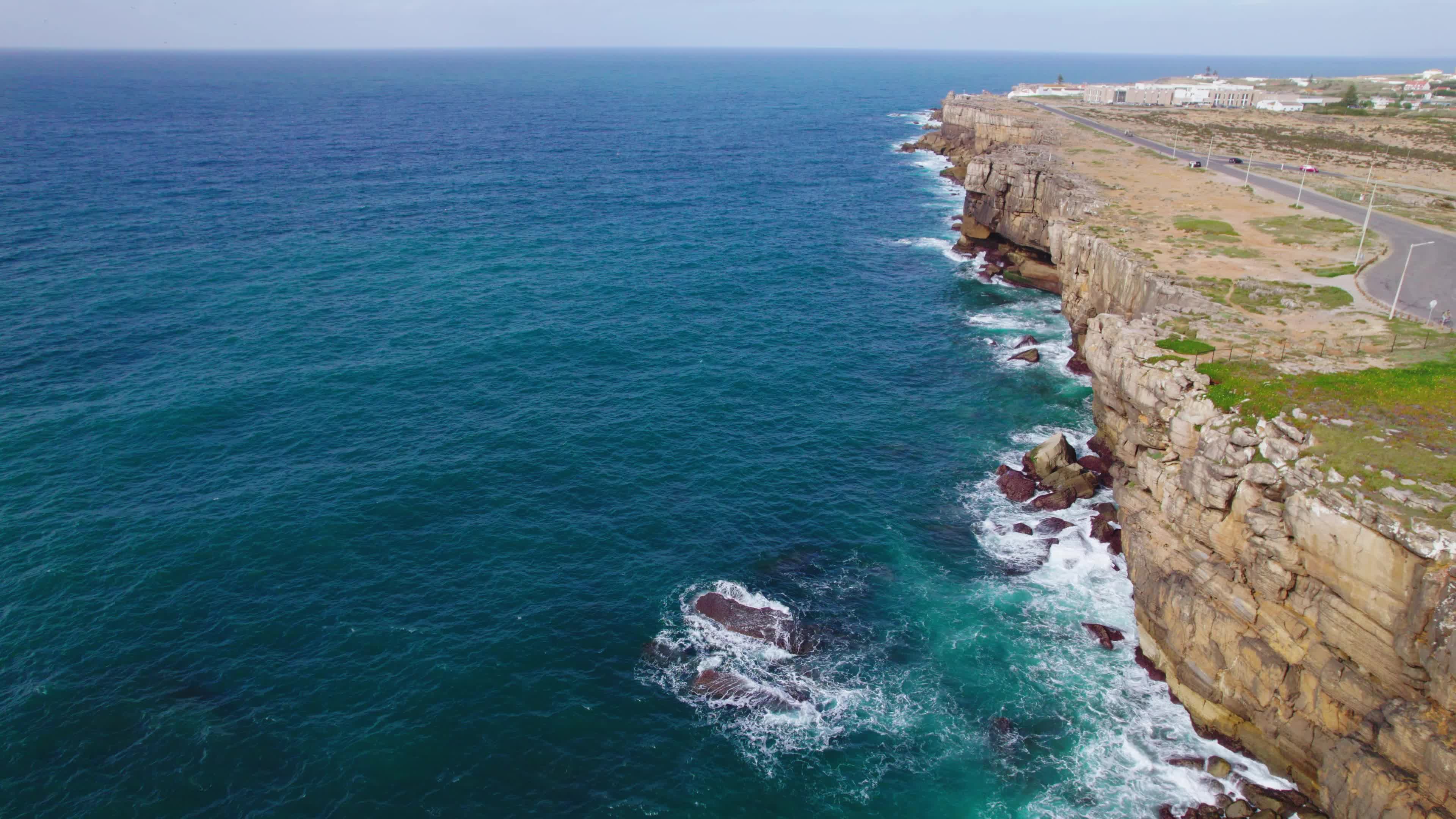 Drone View of Cabo Carvoeiro, Peniche, Portugal