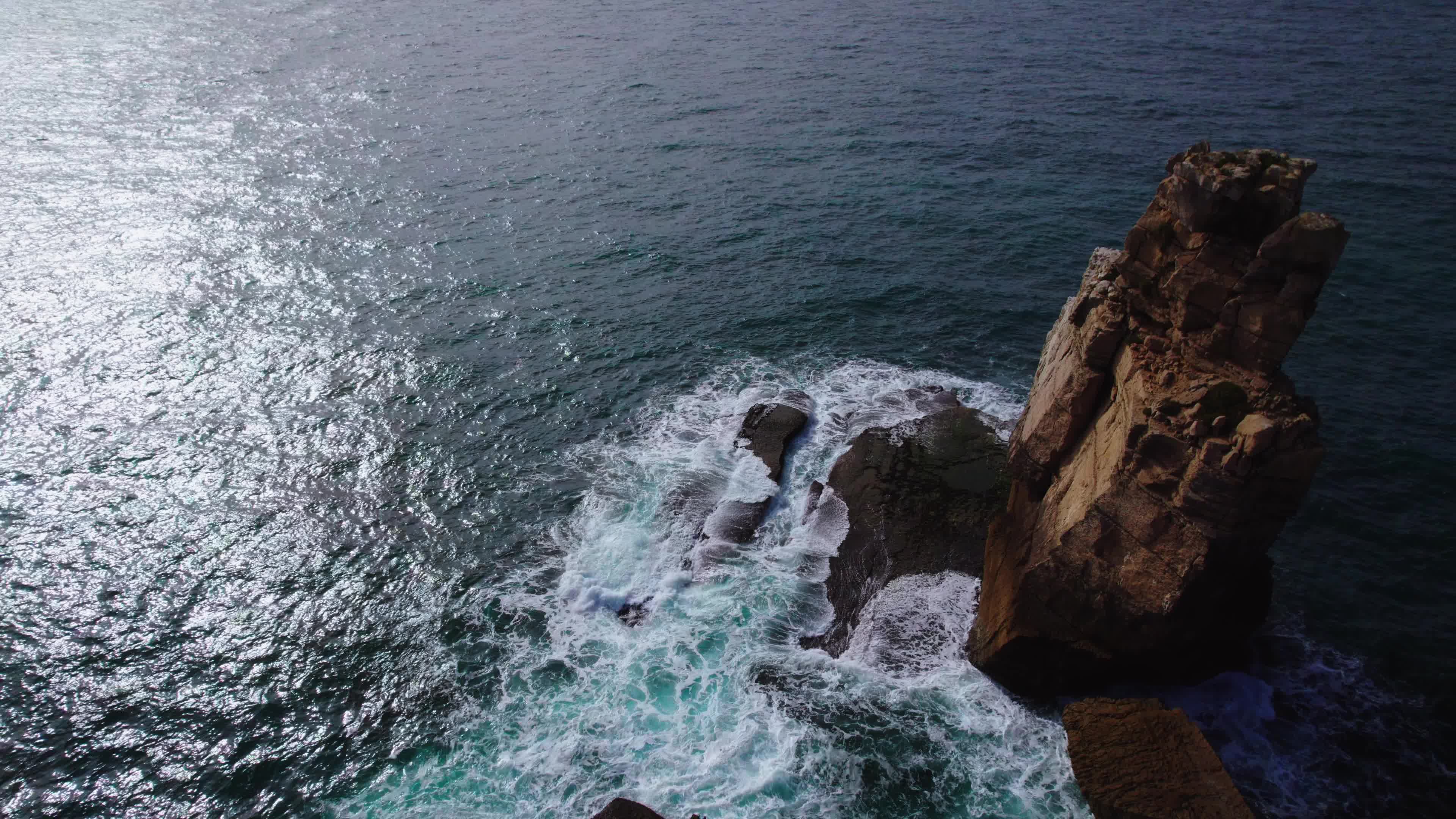 Drone View of Cabo Carvoeiro, Peniche, Portugal