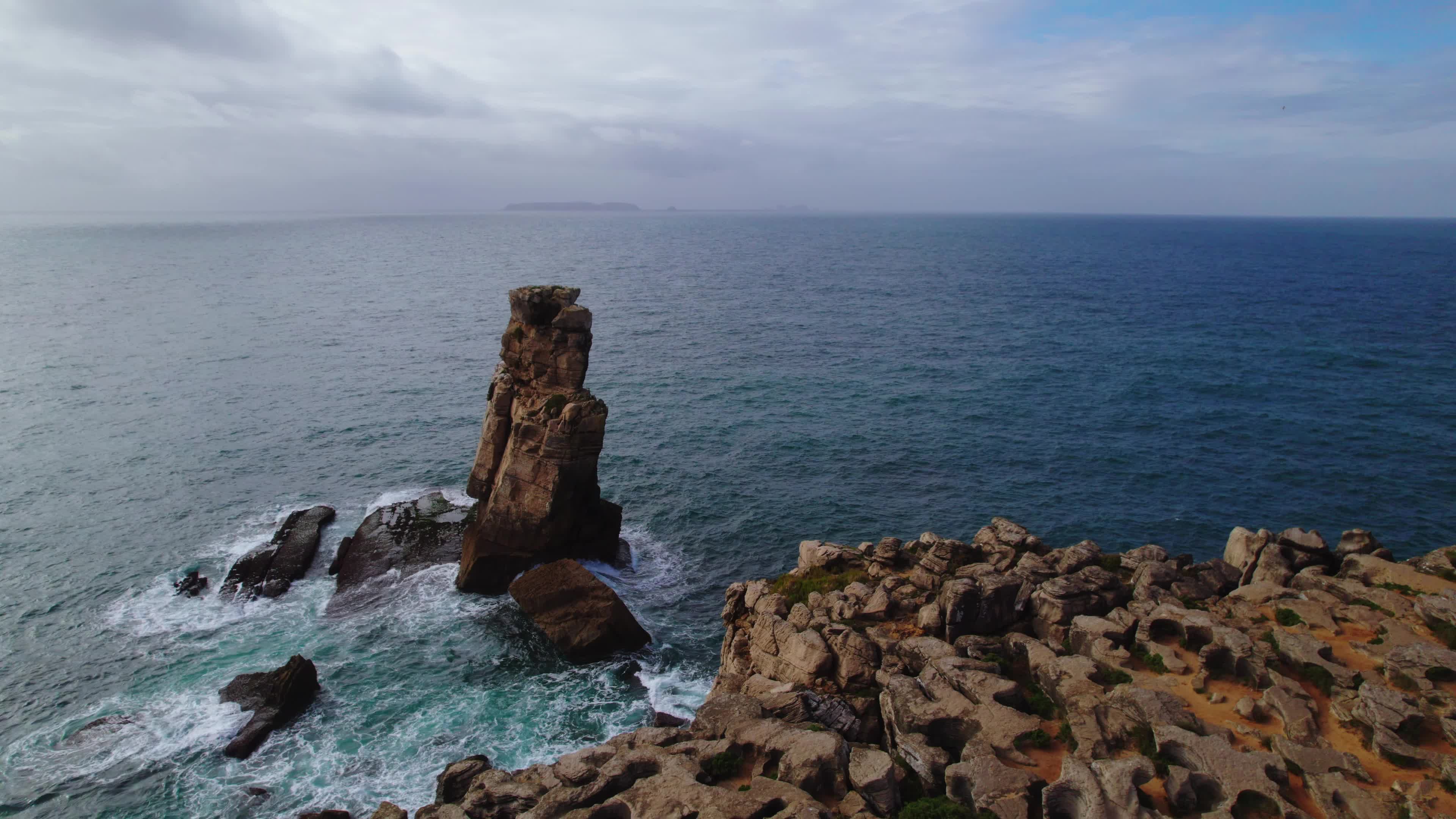 Drone View of Cabo Carvoeiro, Peniche, Portugal
