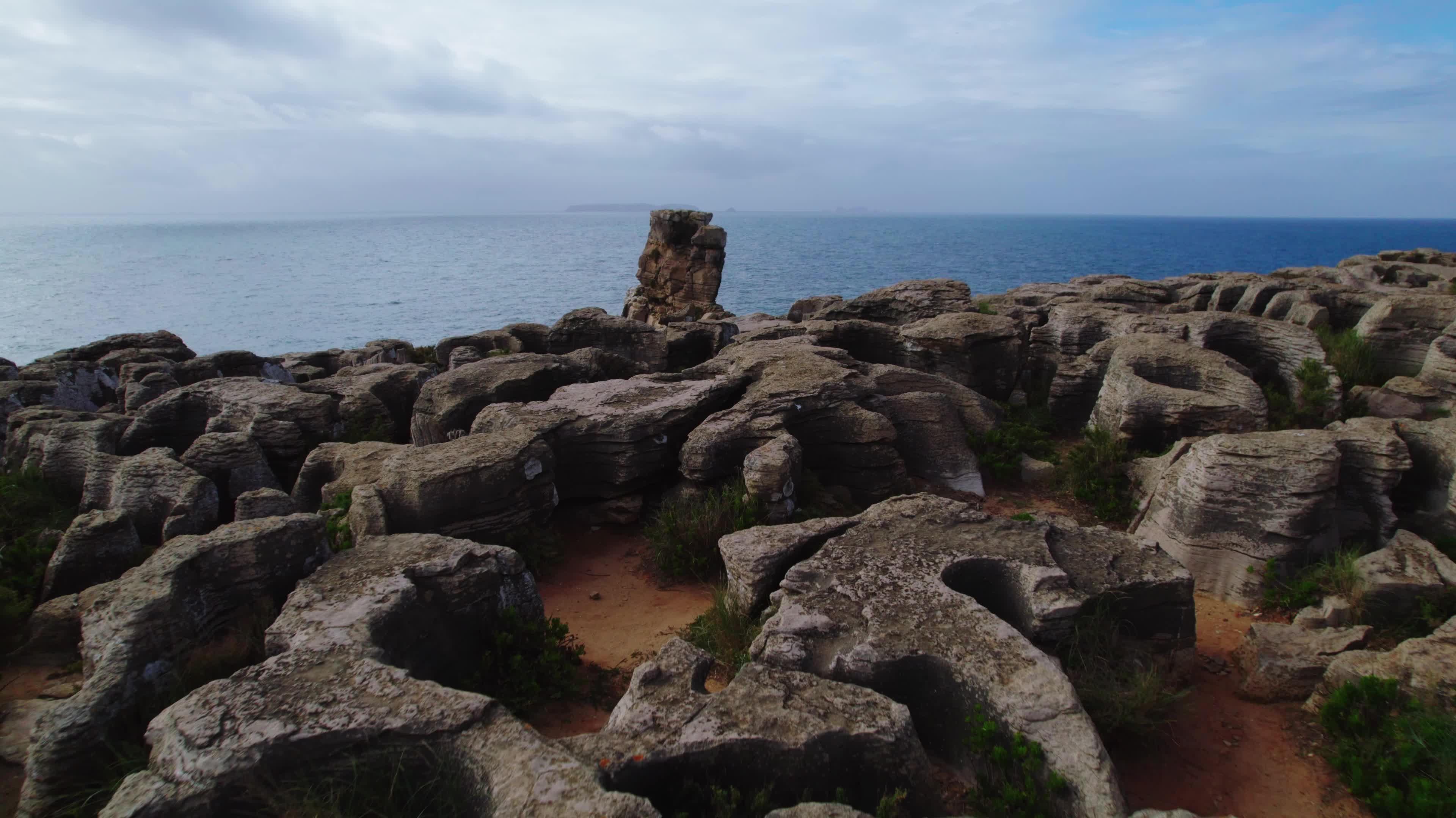 Drone View of Cabo Carvoeiro, Peniche, Portugal