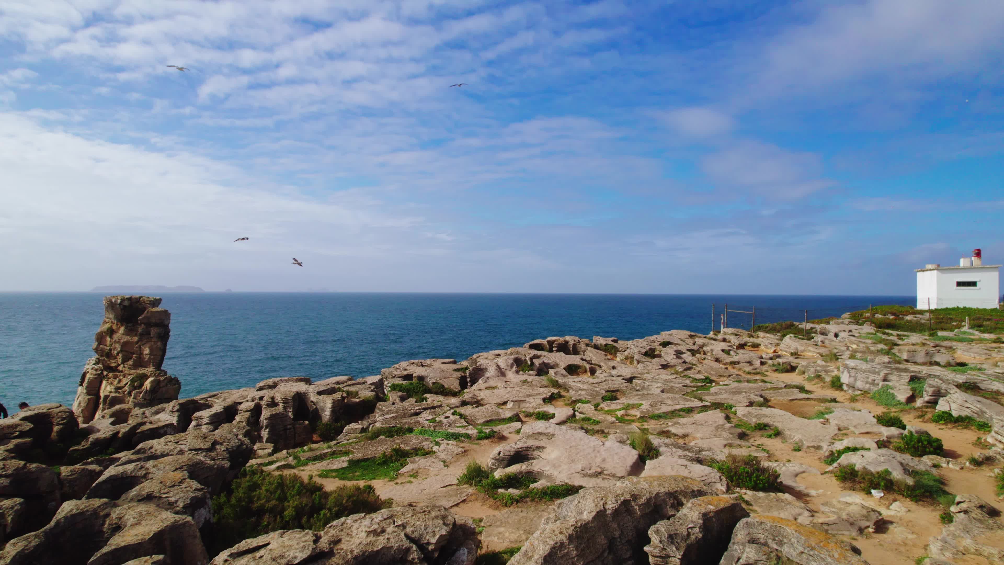 Drone View of Cabo Carvoeiro, Peniche, Portugal
