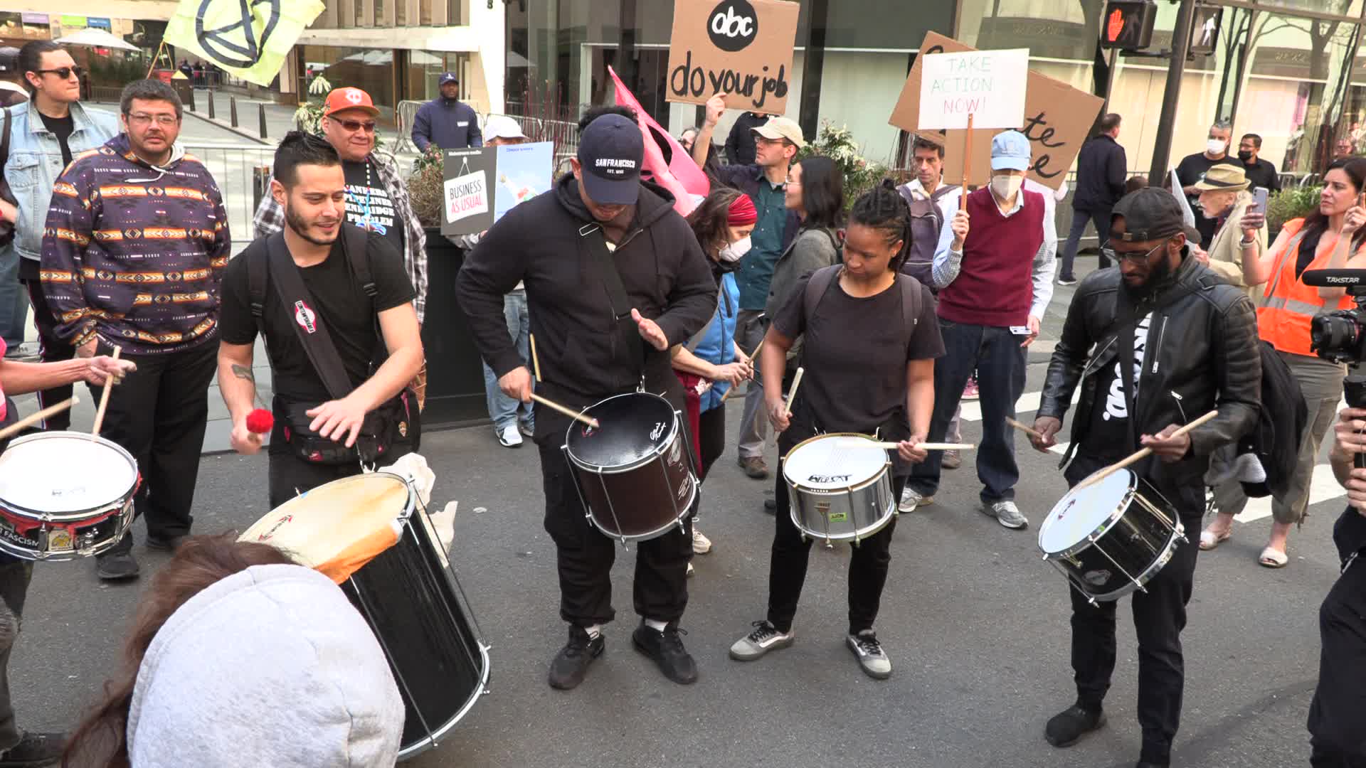 NYC: Climate activists call on ABC News and NBC News to report on climate change