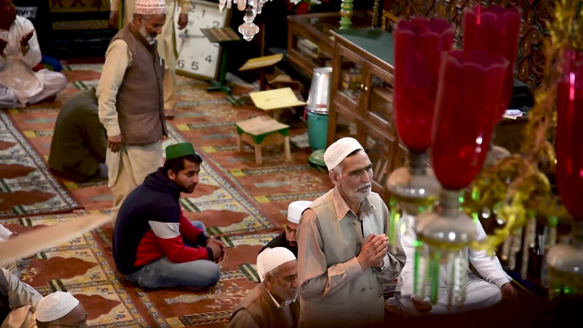 Muslims pray on Friday of Ramadan In Srinagar, Kashmir.