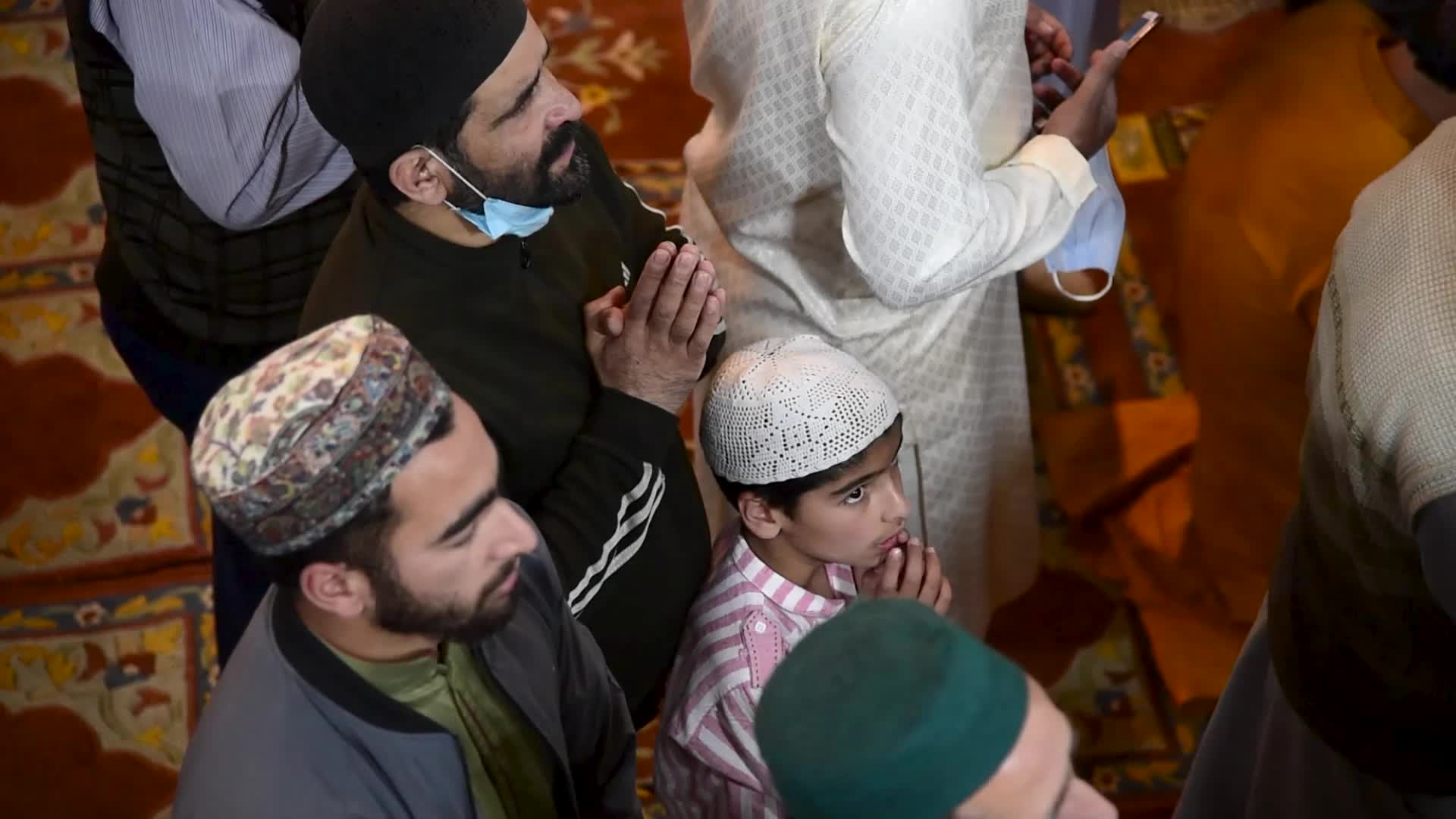 Muslims pray on Friday of Ramadan In Srinagar, Kashmir.