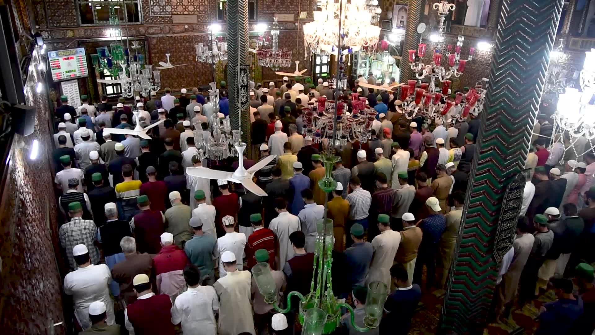 Muslims pray on Friday of Ramadan In Srinagar, Kashmir.