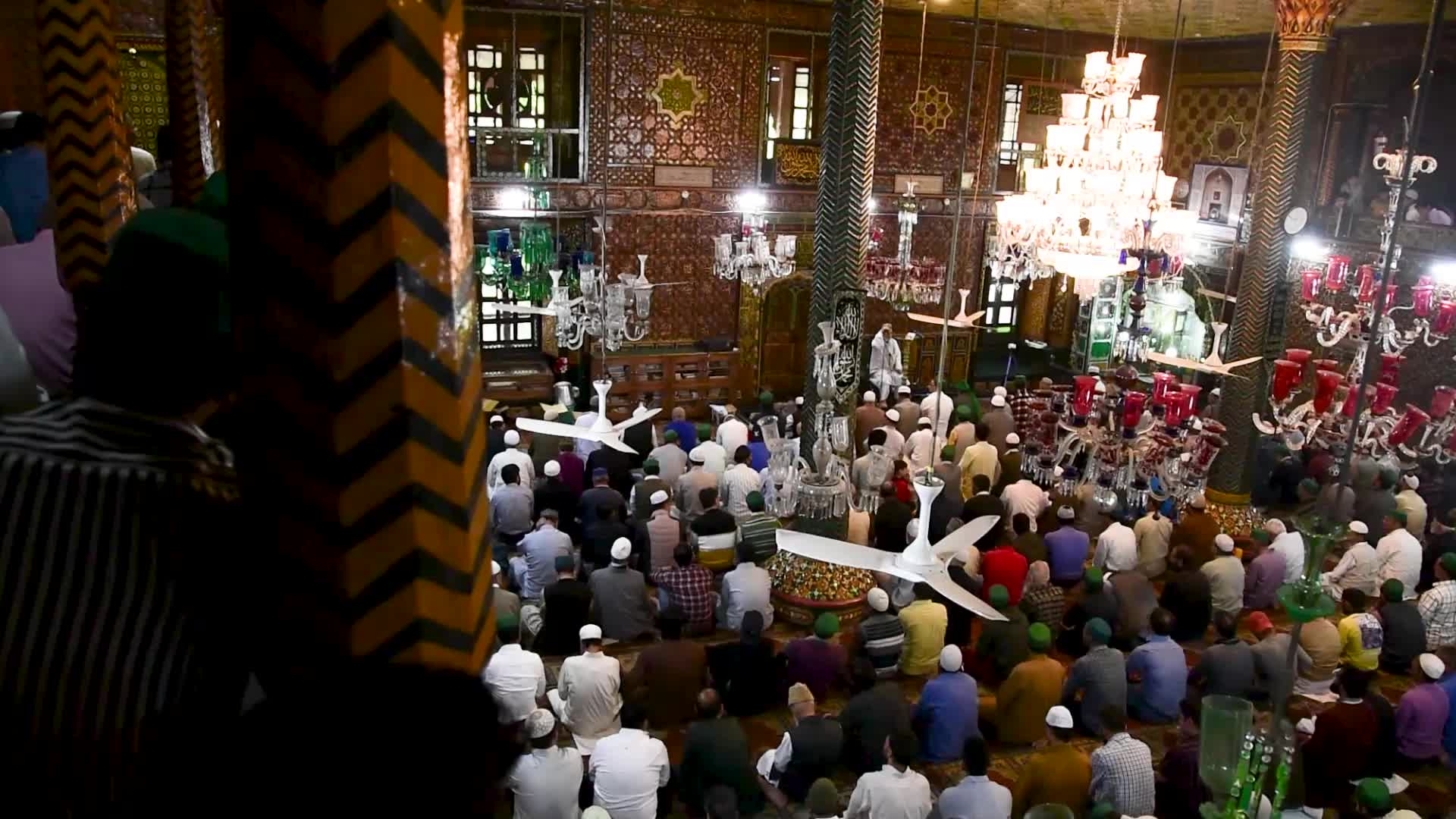 Muslims pray on Friday of Ramadan In Srinagar, Kashmir.