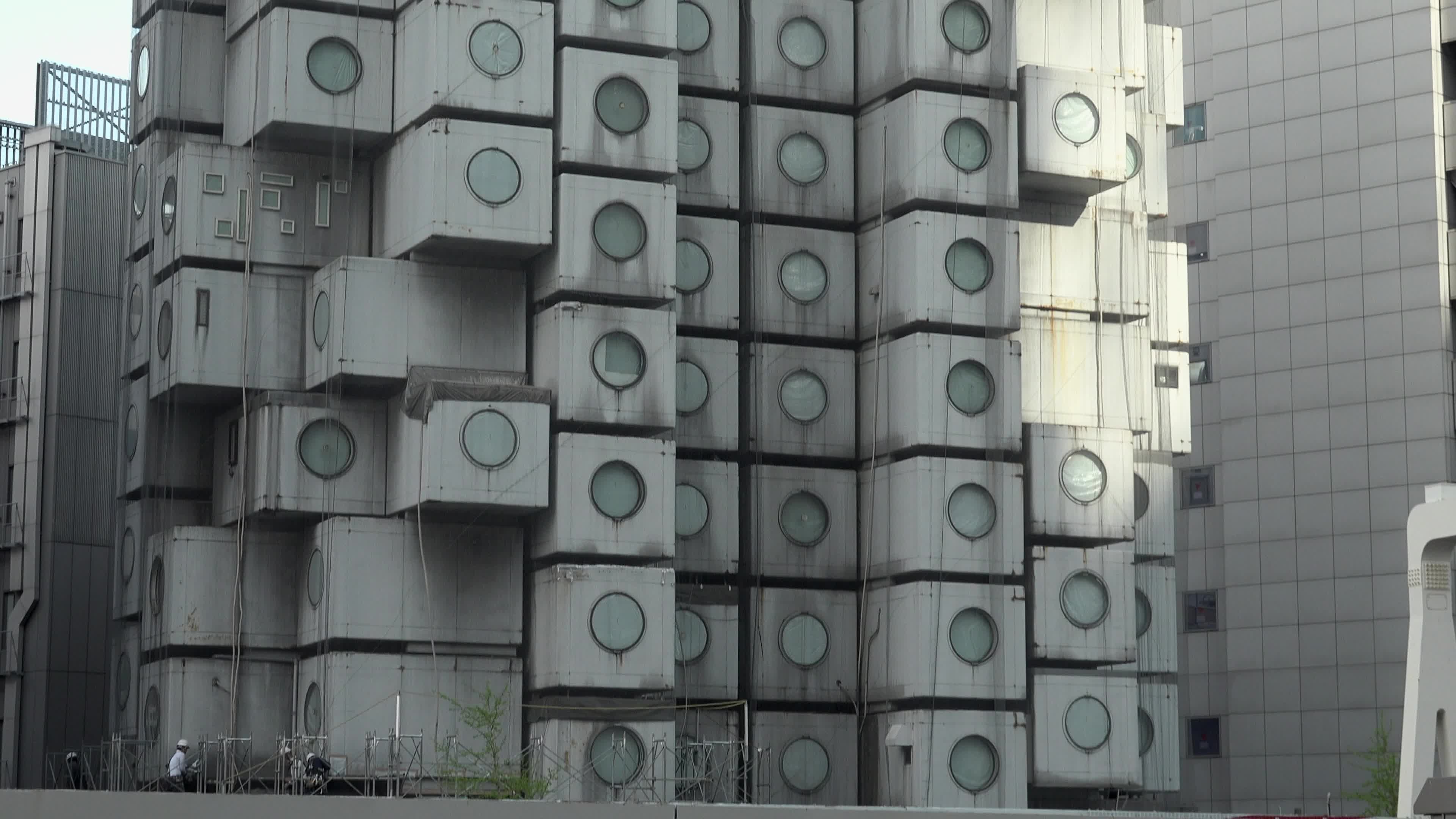 Demolition works continue at Tokyo's iconic Nakagin Capsule Tower