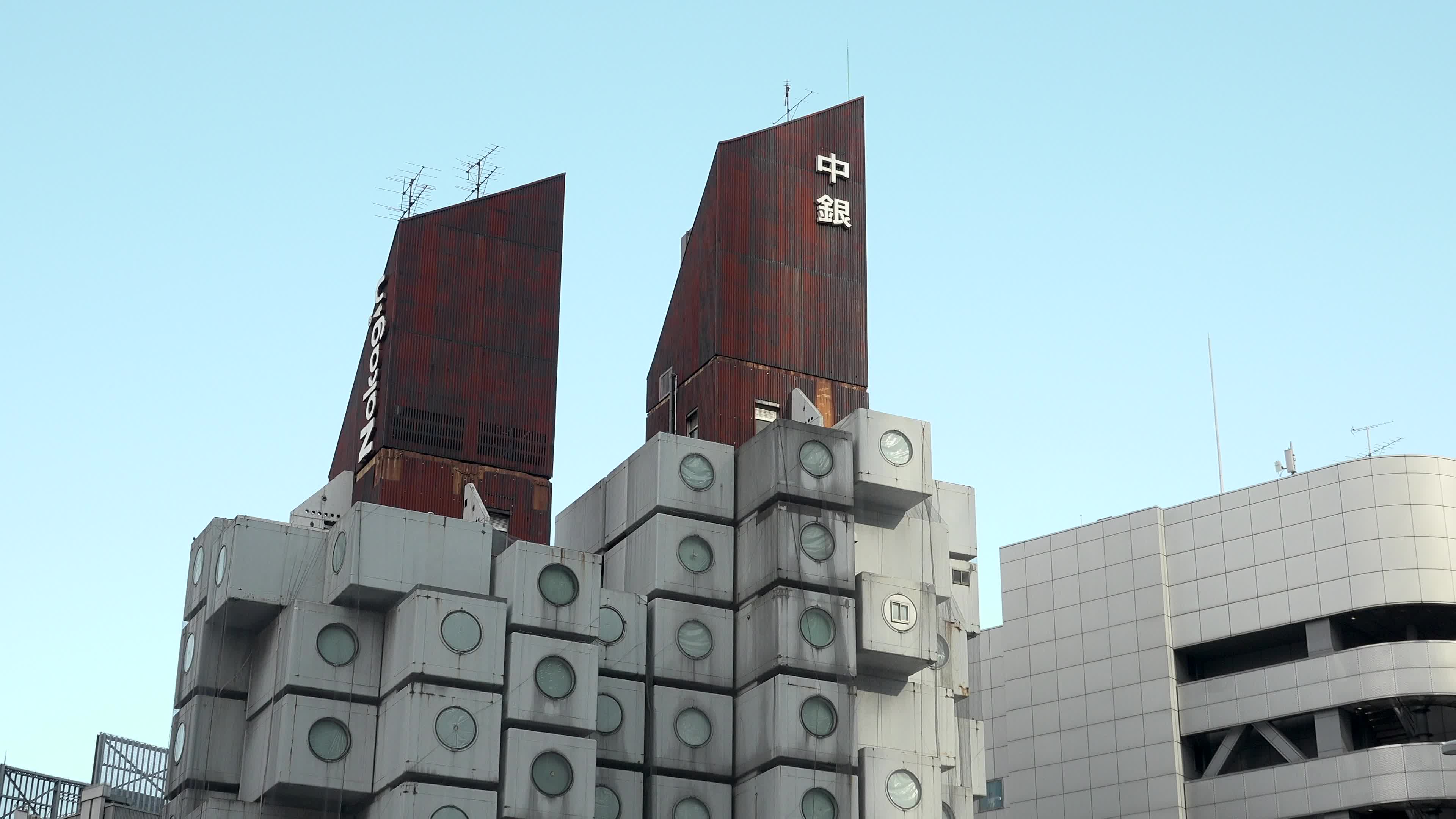 Demolition works continue at Tokyo's iconic Nakagin Capsule Tower