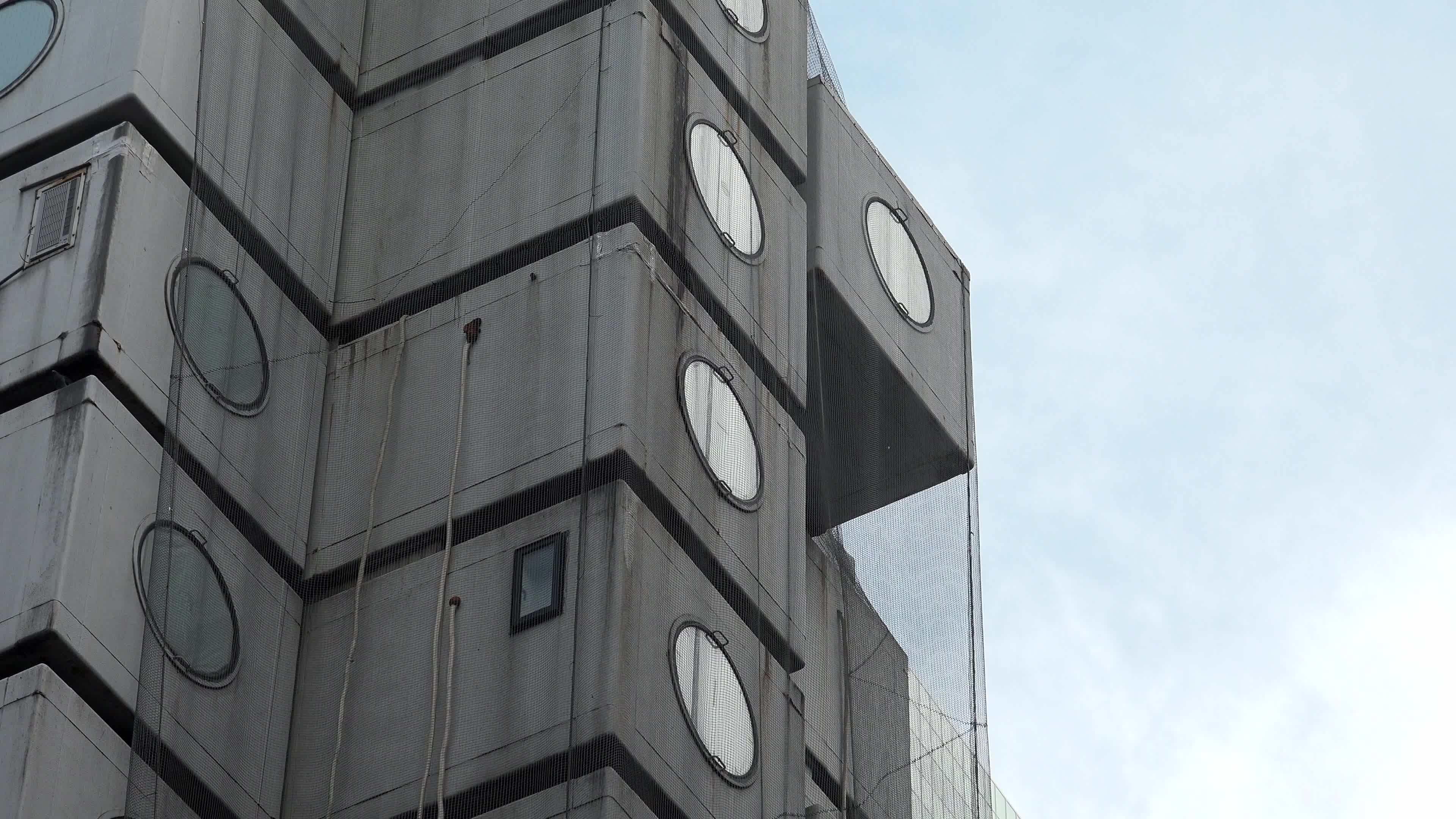Demolition works continue at Tokyo's iconic Nakagin Capsule Tower