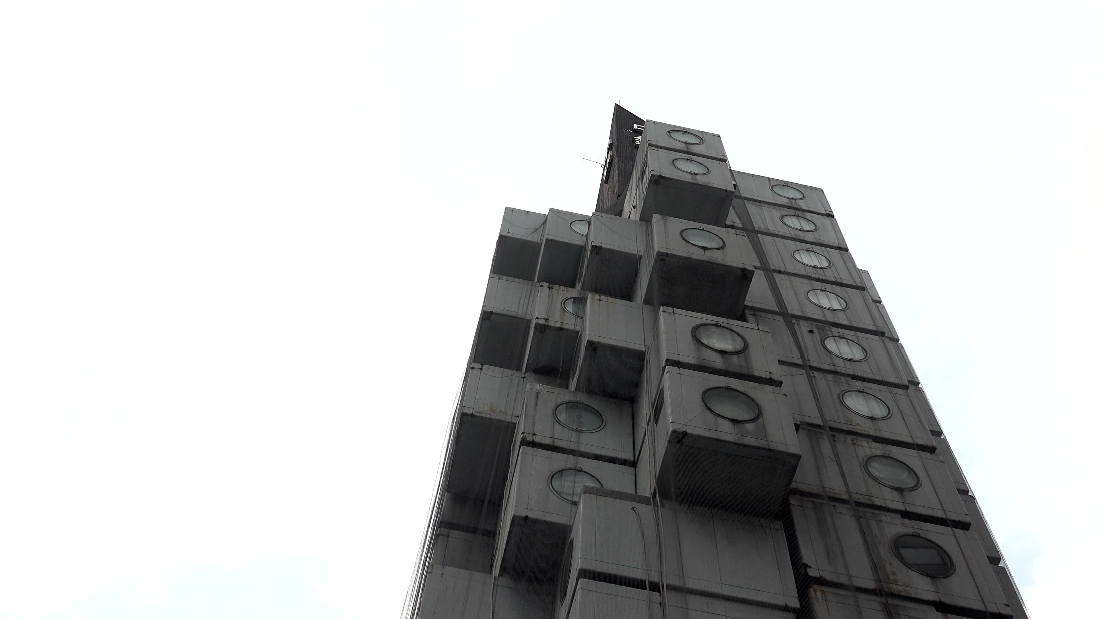 Demolition works continue at Tokyo's iconic Nakagin Capsule Tower