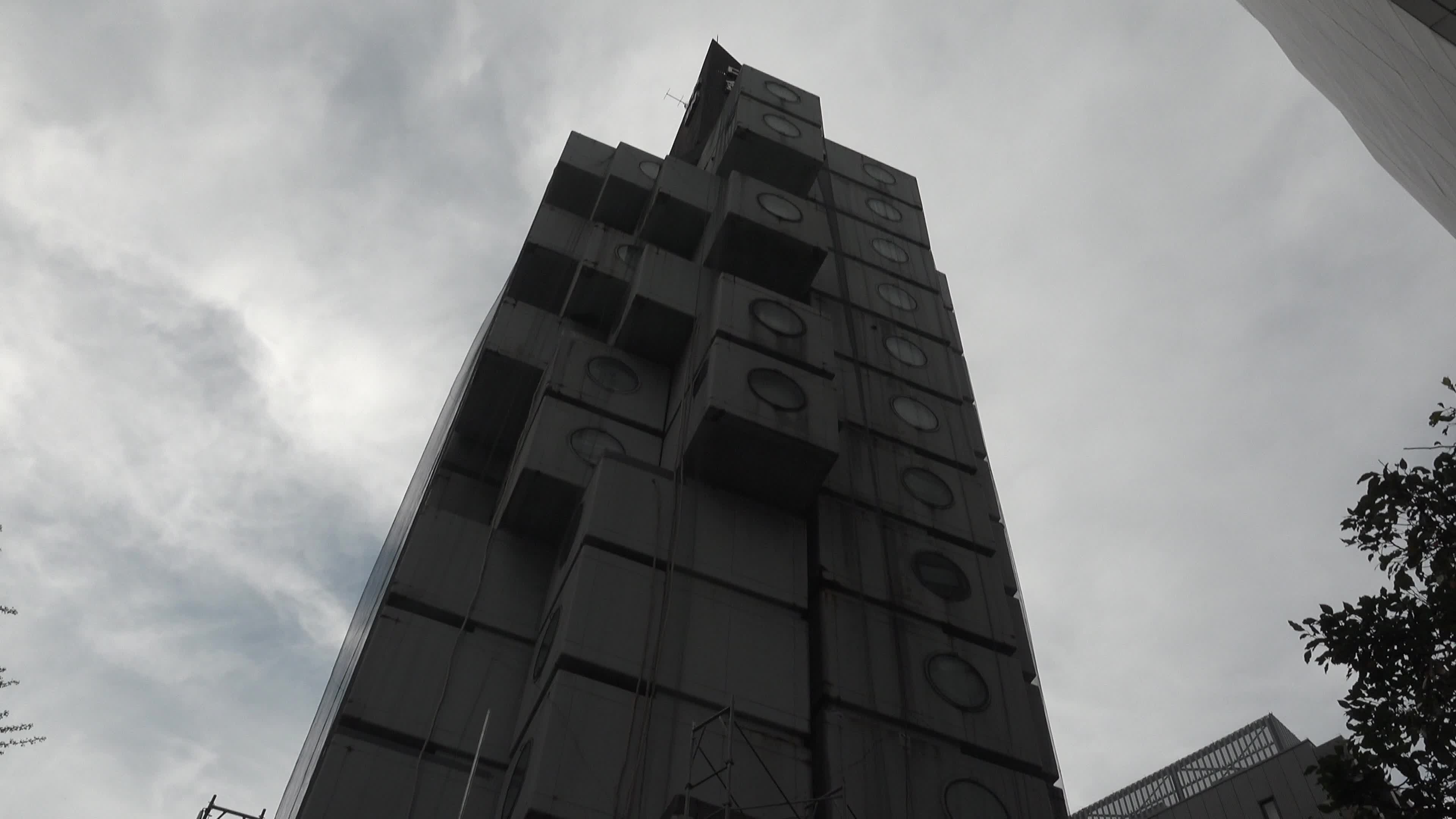 Demolition works continue at Tokyo's iconic Nakagin Capsule Tower