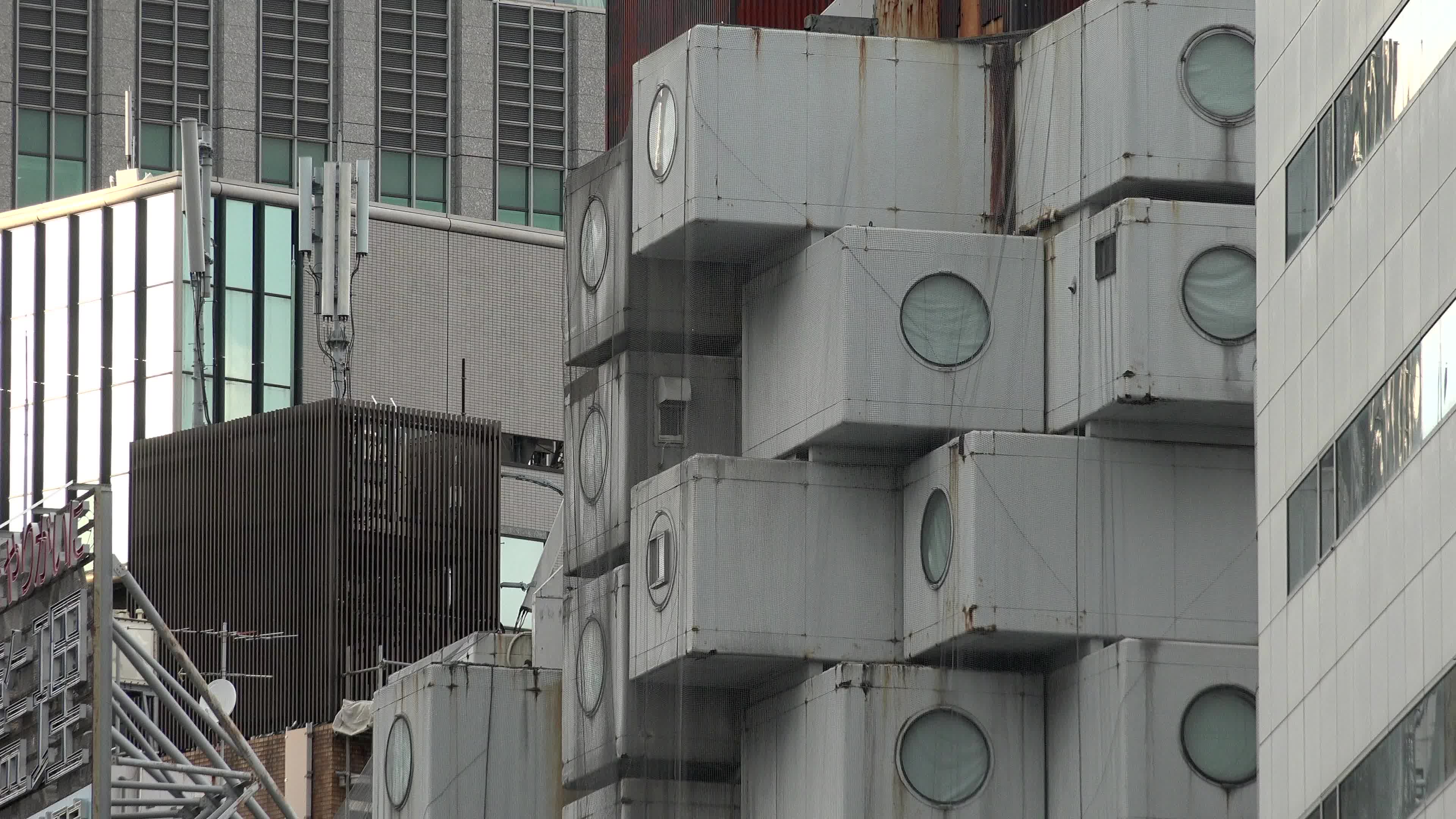 Demolition works continue at Tokyo's iconic Nakagin Capsule Tower