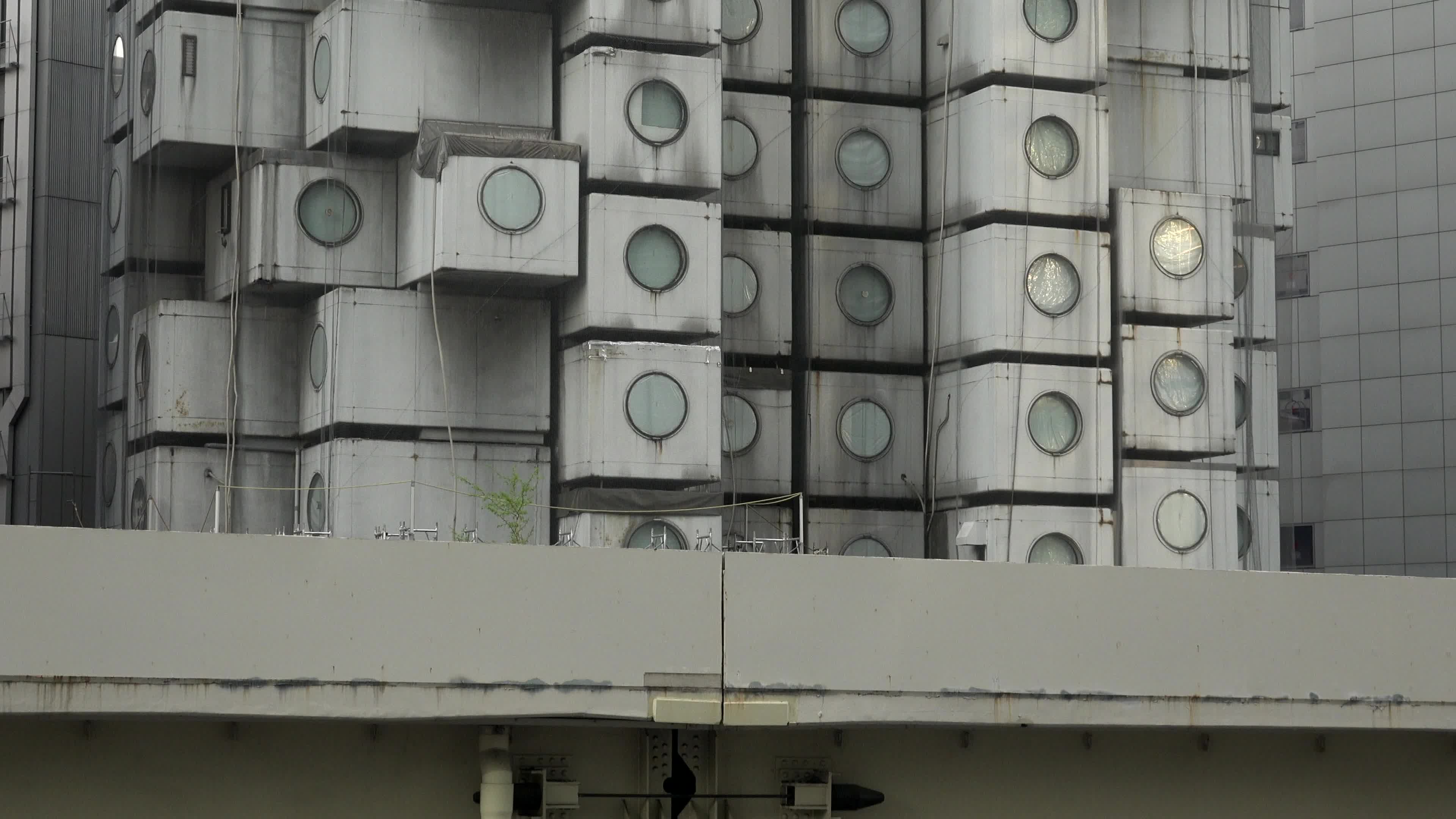 Demolition works continue at Tokyo's iconic Nakagin Capsule Tower